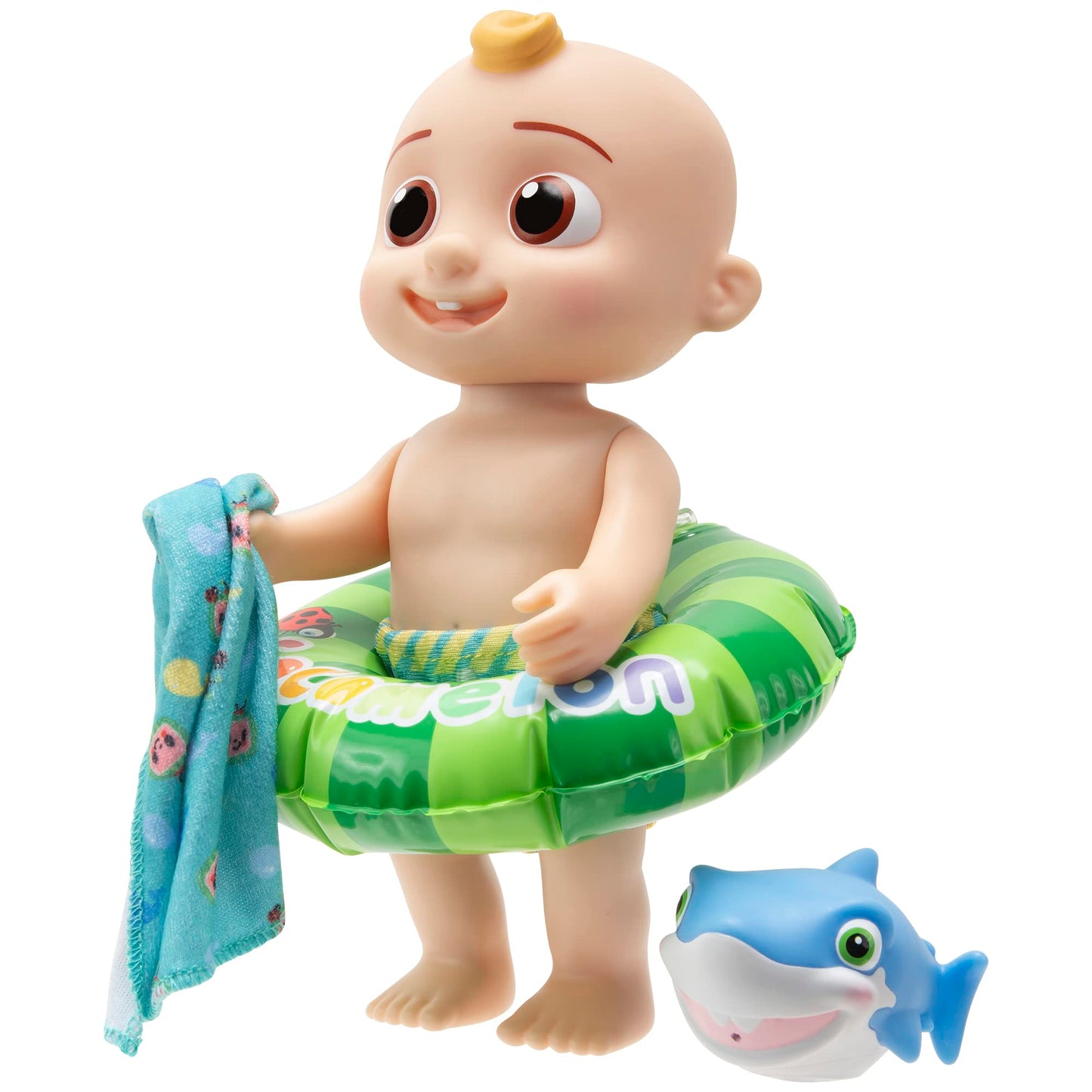 CoComelon - Splish Splash JJ Doll- with Shark Bath Squirter and Water Accessories Water Play - Toys for Kids and Preschoolers - Amazon Exclusive