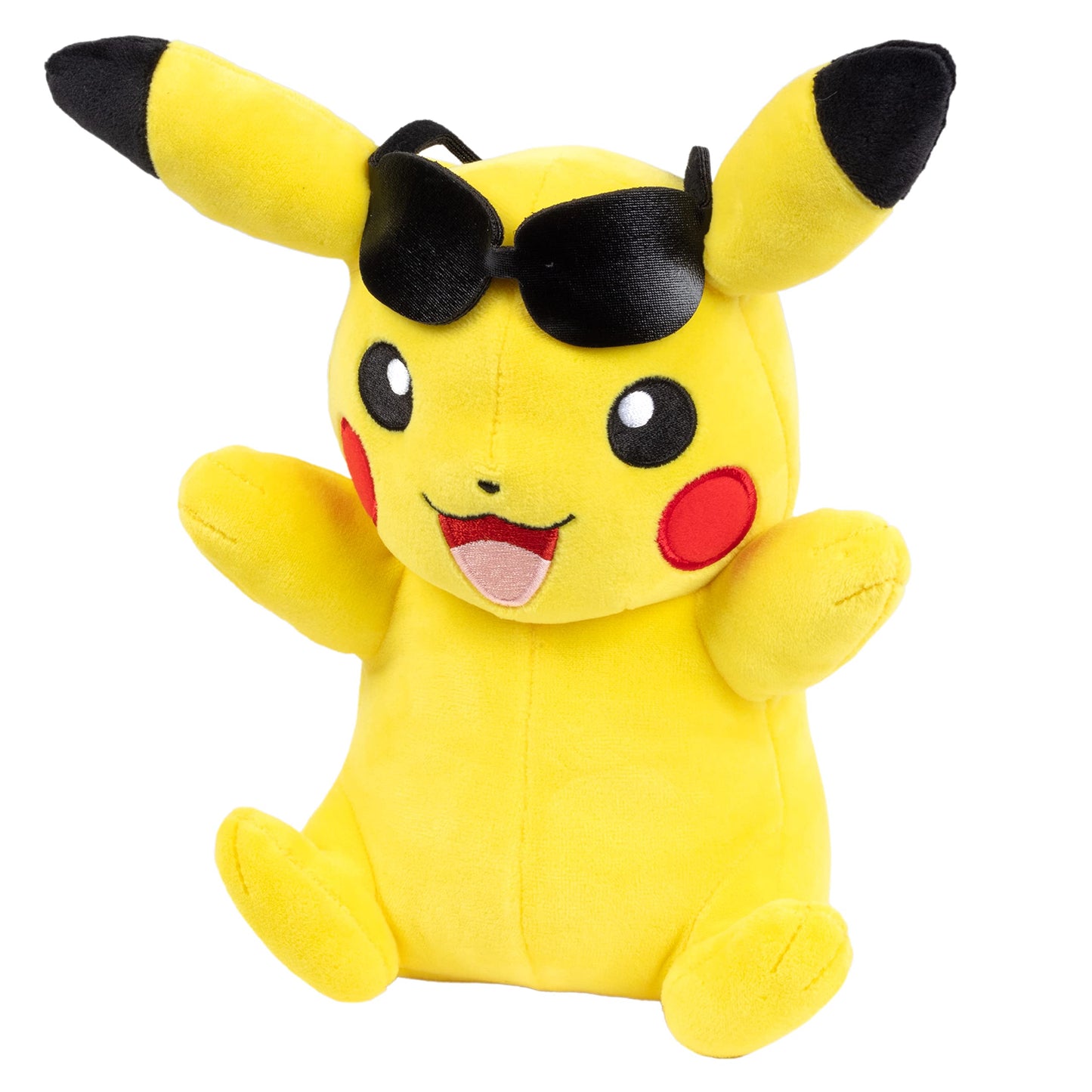Pokémon 8" Pikachu Plush with Sunglasses Accessory - Officially Licensed - Authentic Soft Stuffed Animal Toy Figure - Gift for Kids, Boys, Girls - 2+
