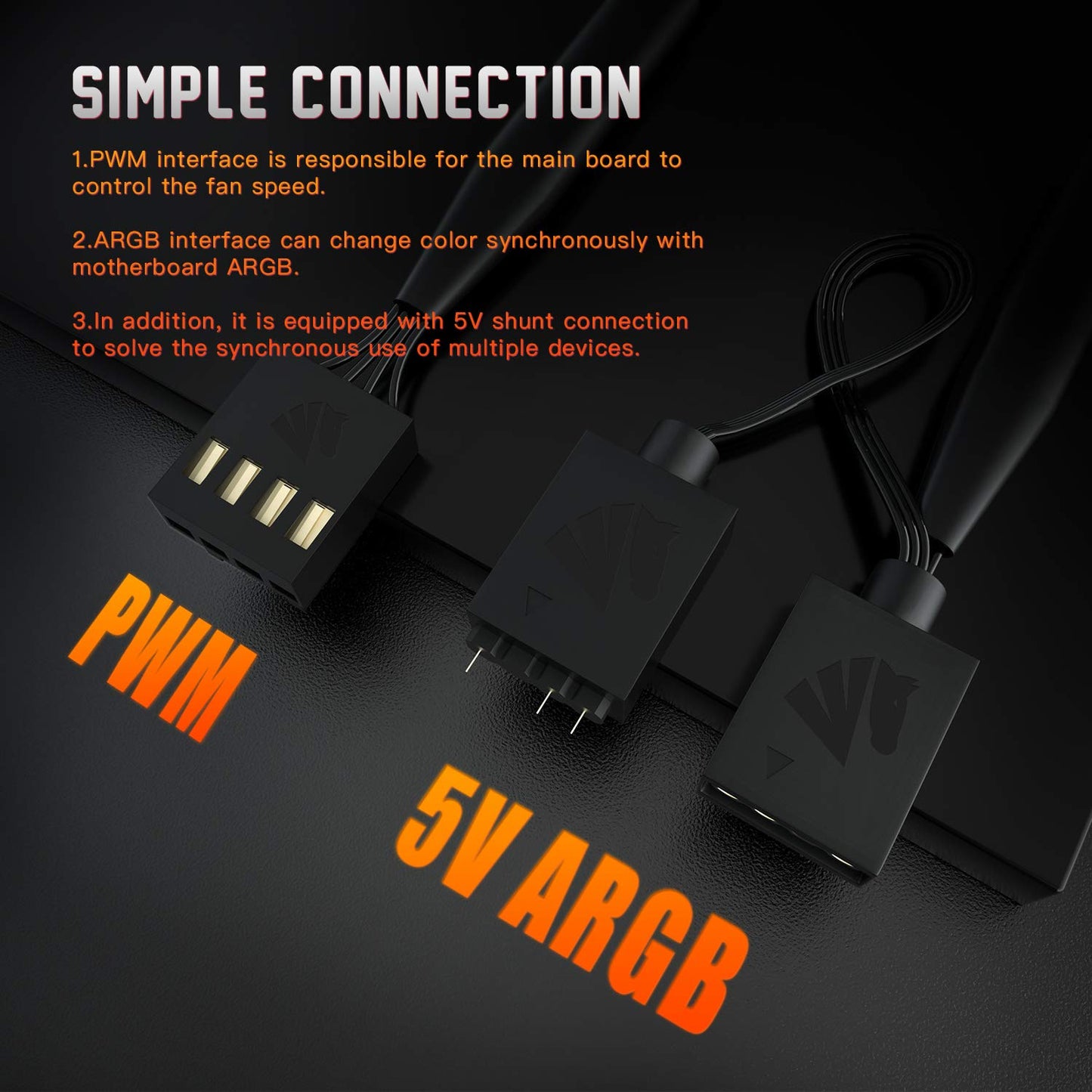 Asiahorse Matrix-Black 56 Addressable LEDs RGB Fans, 360MM All-in-One Square Frame Integrated RGB Case Fan with MB Sync/Analog Controller, PWM Control Fan for Computer Case and Liquid Cooling System