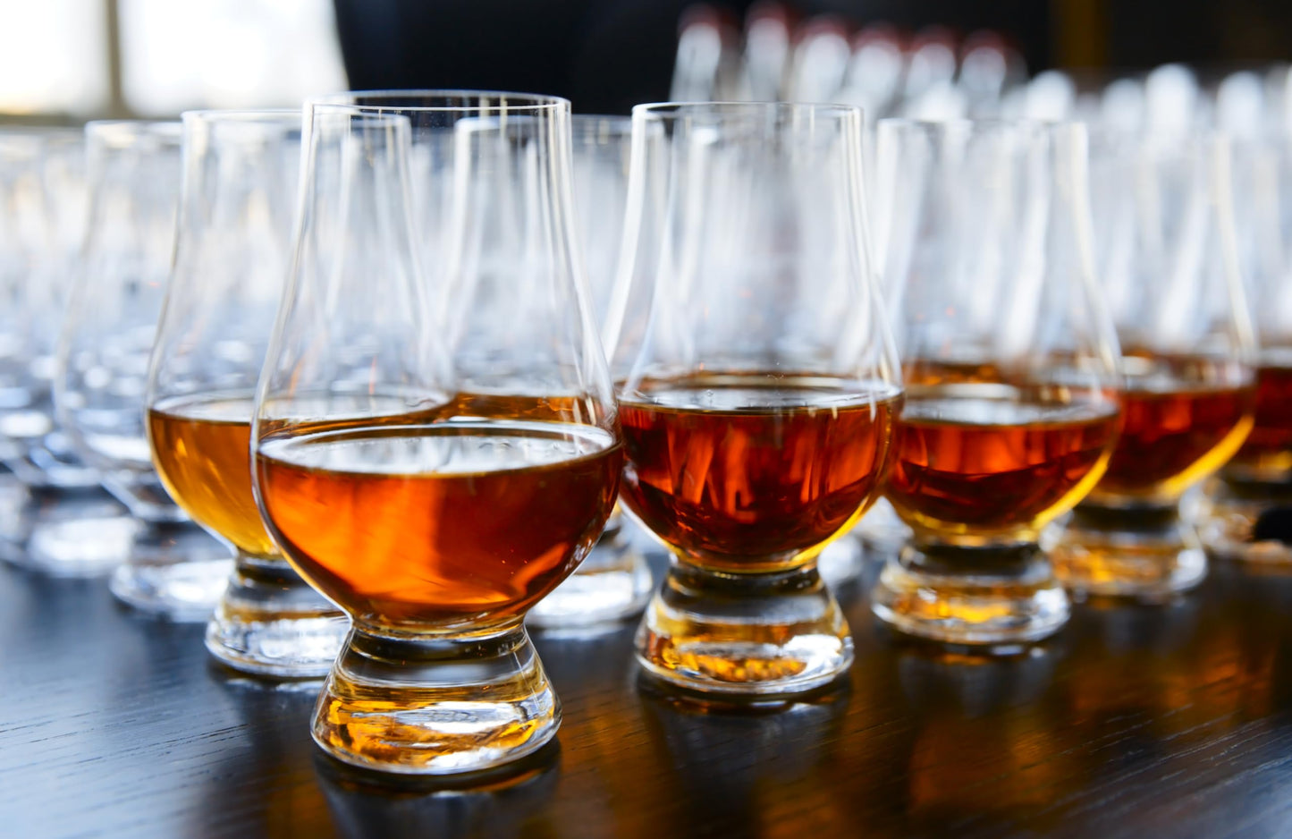 The WEE Glencairn Crystal Whisky Glass Set of 12 - Mini Size 3.34in, 85mm Whiskey Tasting Glass