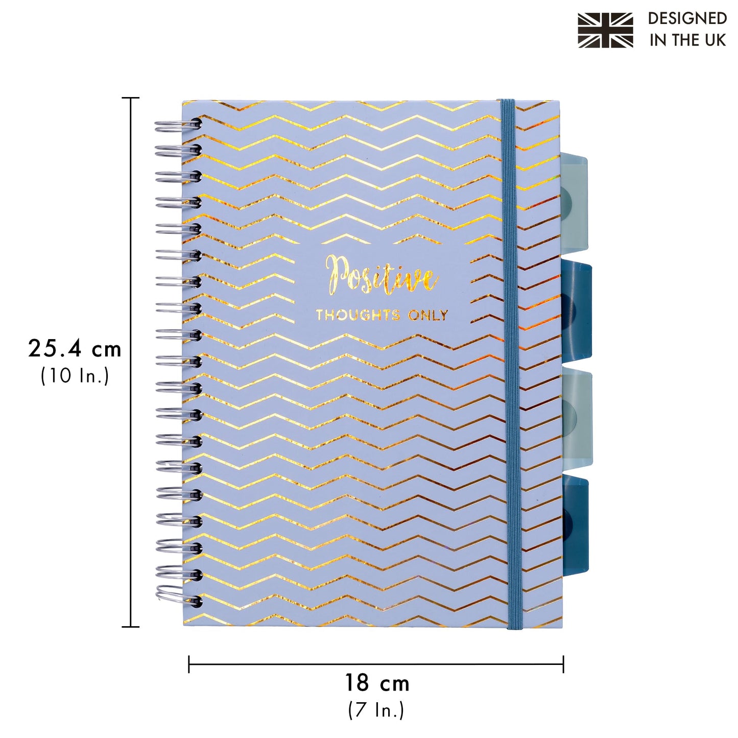 Pukka Pad Haze B5 Notebook – Pack of 3 Wirebound Notebooks with 5 Repositionable Dividers with Storage Pockets and Tabs for Organisation and Personalisation – 200 Pages, 100 Sheets of 80GSM Paper