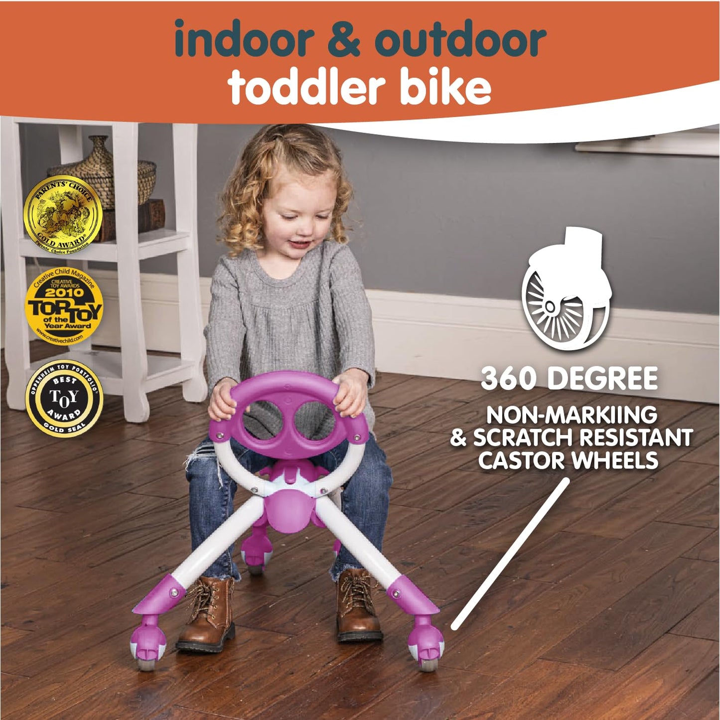 YBIKE Pewi Elite Bike Walking Ride On Toy, Purple (YPIW5)