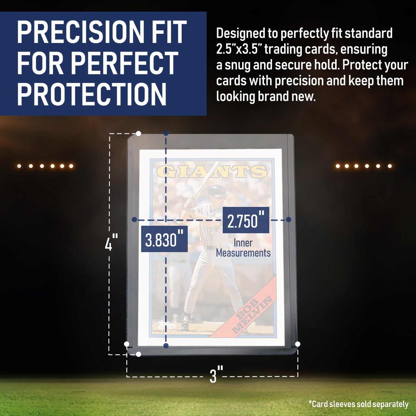 Premium Seamless 20PT - 360PT Top Loaders for Cards | Top Loader Card Holder, Baseball Card Sleeves Hard Plastic, Hard Trading Cards Sleeves, TCG Sports Sleeve Hards, Toploader Clear Plastic Holder.