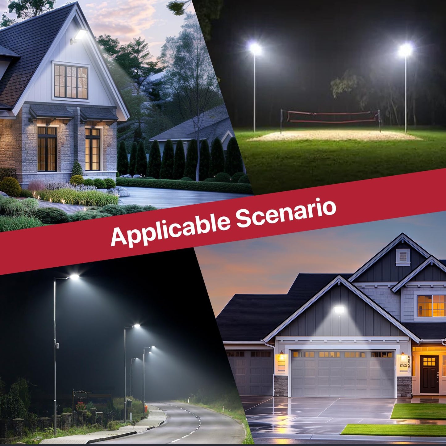 Kifflux 150W Led Parking Lot Light Adjustable Arm Mount 18000LM Flood Light 5000K IP65 Waterproof Shoebox Street Lights with Dusk to Dawn Photocell Outdoor Lighting for Yard, Warehouse, Barn, AC120V