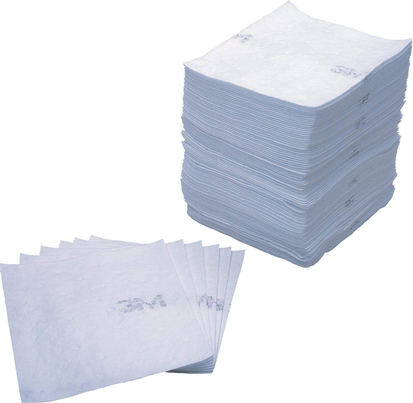 3M Petroleum Sorbent Pad HP-156, High Capacity, White