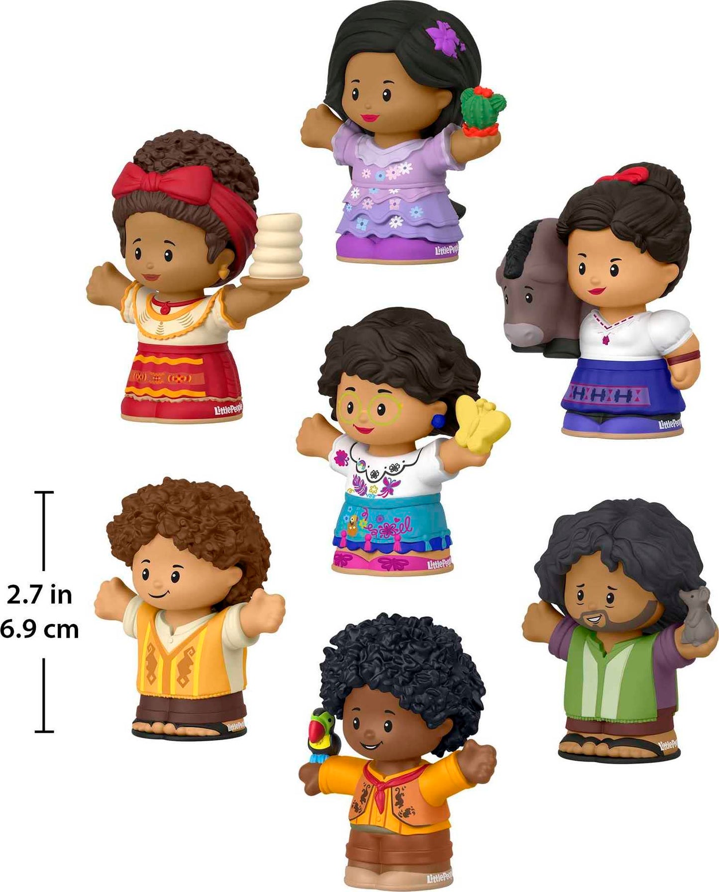 Fisher-Price Little People Toddler Toy Disney Encanto Figure Set, 7 Characters for Preschool Pretend Play Kids Ages 18+ Months