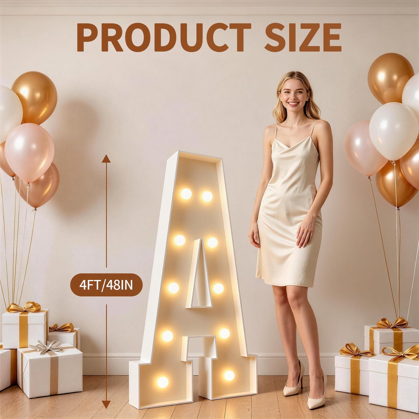 imprsv 4FT Marquee Light Up Letters for Birthday Party Decorations Large Marquee Letters for Wedding Event Bridal Shower Engagement Anniversarty Party Decor,Letter V