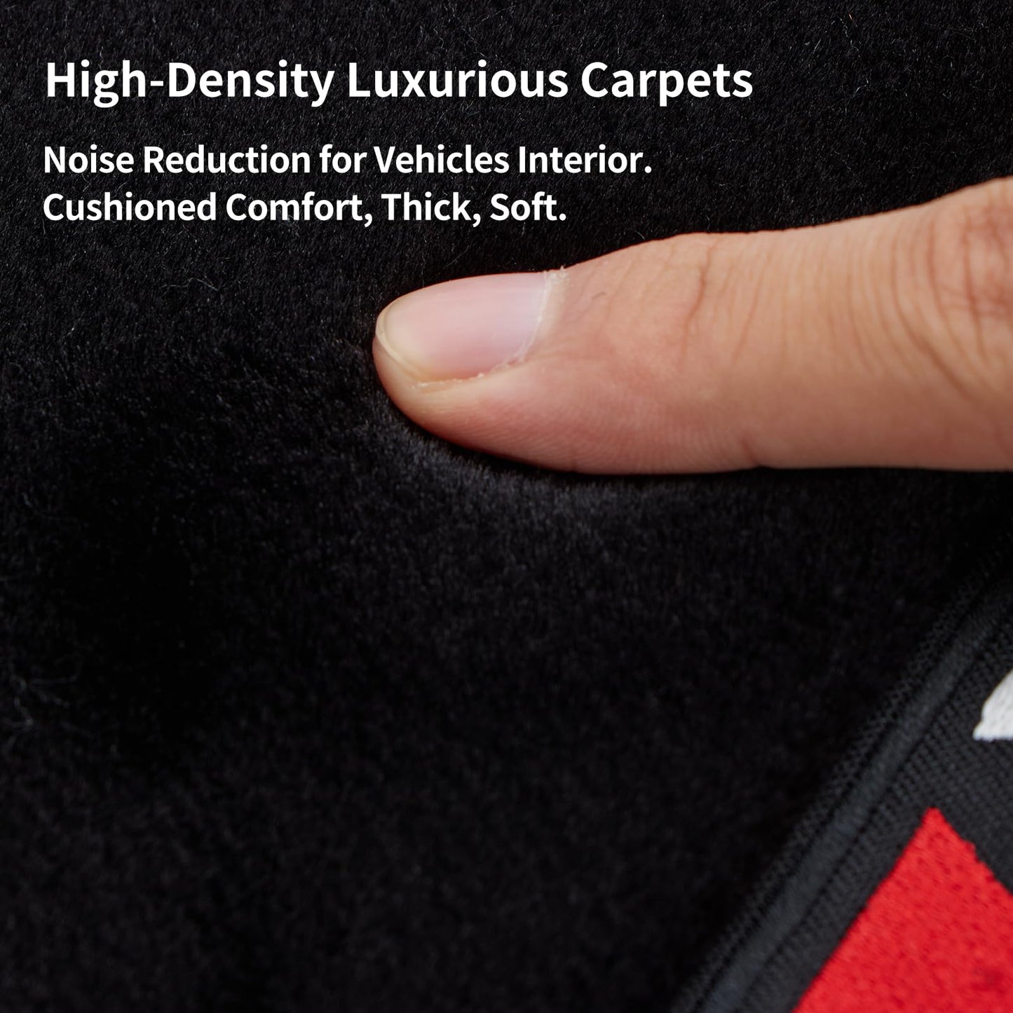 Custom 3D Car Mats for BMW 3 Series 2013-2019 (320i, 328i, 330i, 335i, 340i, M3) All-Weather Luminous Wool Carpet Car Mats - Custom Fit, Anti-Slip, Full Coverage with Logo