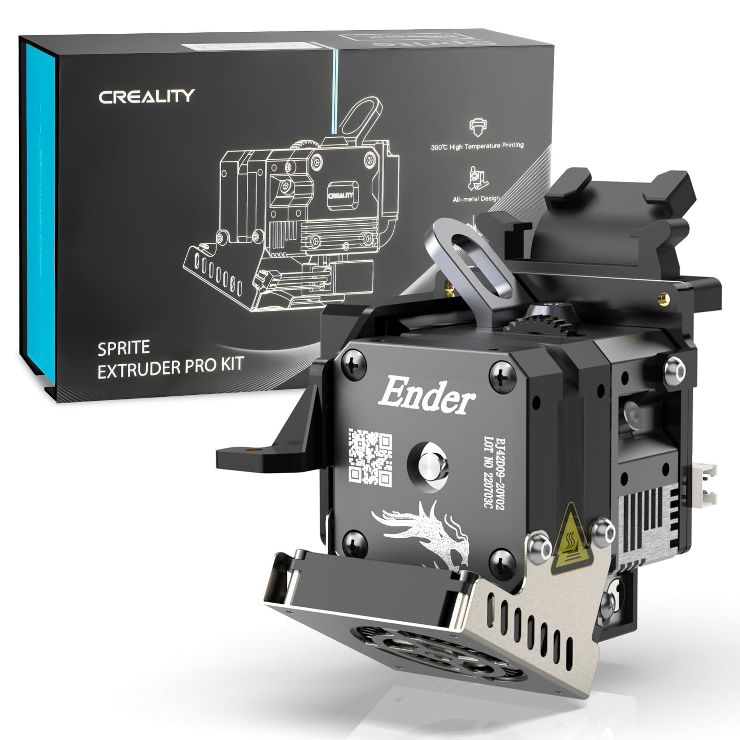 Official Creality New Sprite Extruder Pro Upgrade Kit, Direct Drive Extruder Pro Kit for Ender 3/Ender 3 v2/Ender 3 Pro/Ender 3 Max/Ender 3 S1/CR-10 Smart Pro 3D Printers,Support BL Touch/CR Touch