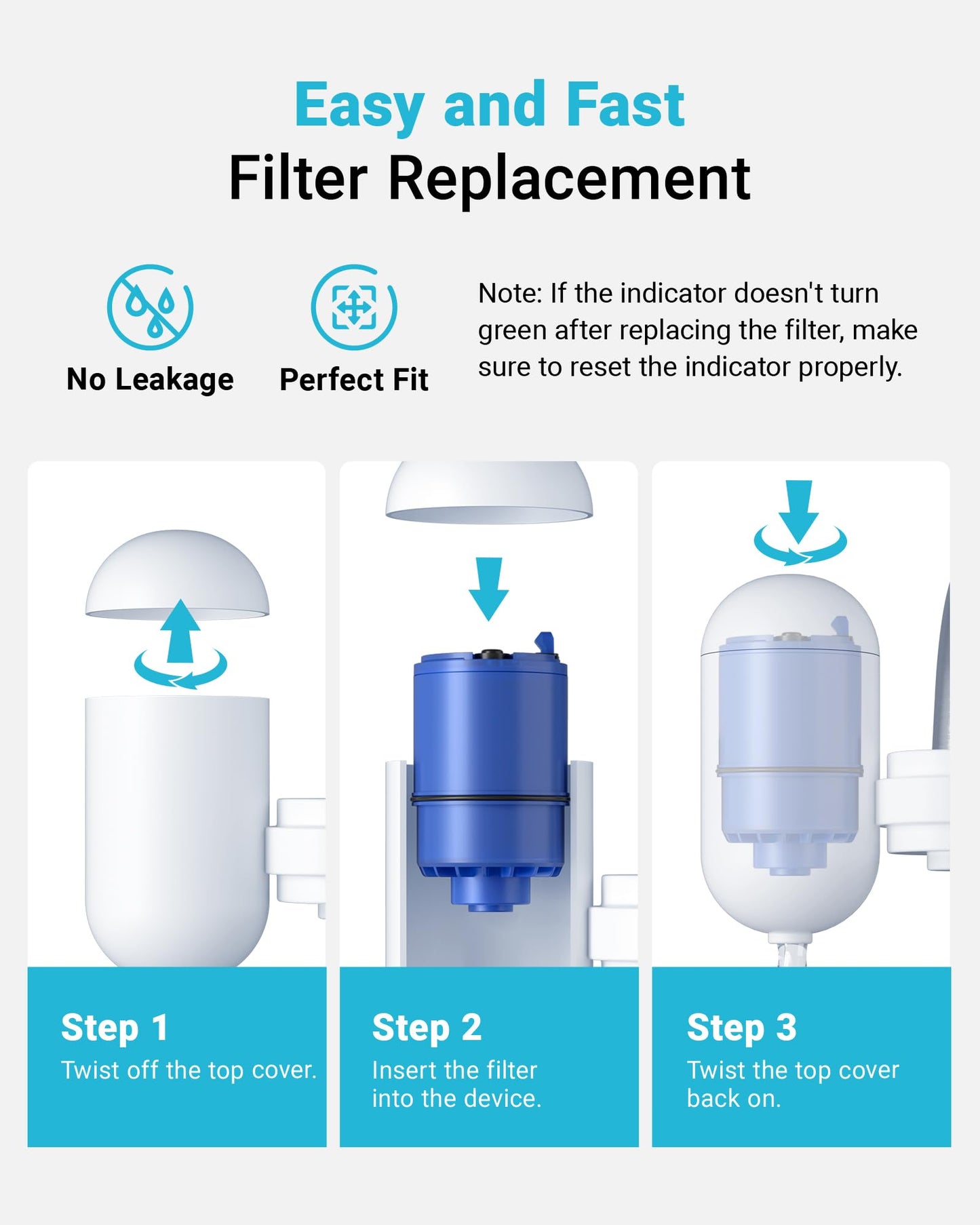 6 Pack Faucet Filter Replacement for All PUR®Plus, PUR® Water Filter Replacement, Pur® Filter Replacement RF-9999®, NSF 42 Certified, 1800-Gallon Long Lifespan, AQUA CREST