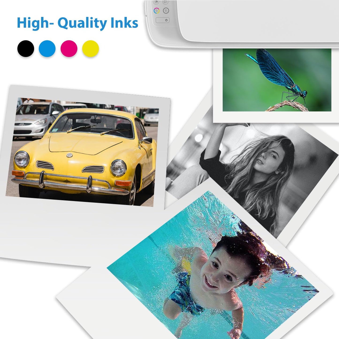 62XL Black Remanufactured Ink Cartridge Replacement for HP Ink 62 HP62 XL HP62XL to Envy 5540 5542 5545 5640 5642 5660 5664 5665 7640 7645 8000 OfficeJet 200 250 5740 5742 5743 5745 8040 8045 Printer