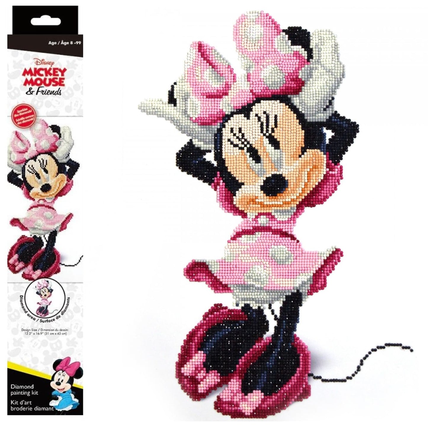 Pracht Creatives Hobby Diamond Art KIT Minnie, Colourful Mittel