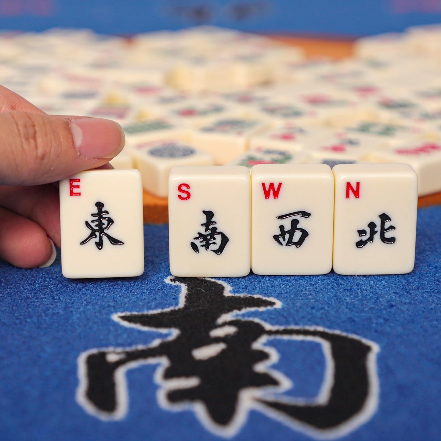GUSTARIA Set of American Mahjong Tiles, 166 American Mah Jongg Tiles with Ivory Color(1.2”,Tiles Only Set)