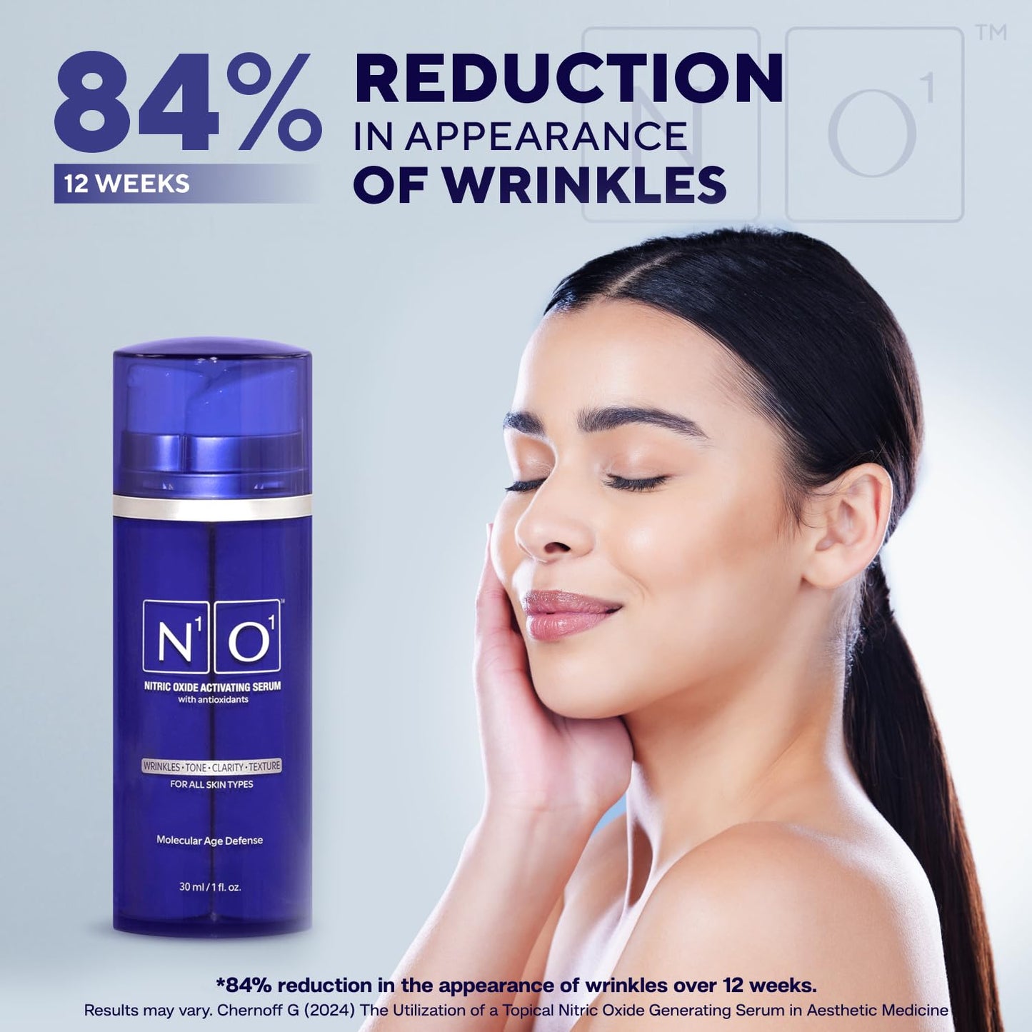Nitric Oxide Activating Serum with Antioxidants | Hydrating Serum For Face | Decreases Wrinkles | Pore Minimizer | Improves Skin Texture | Helps Dark Spots | 1 Fl Oz, 30ml