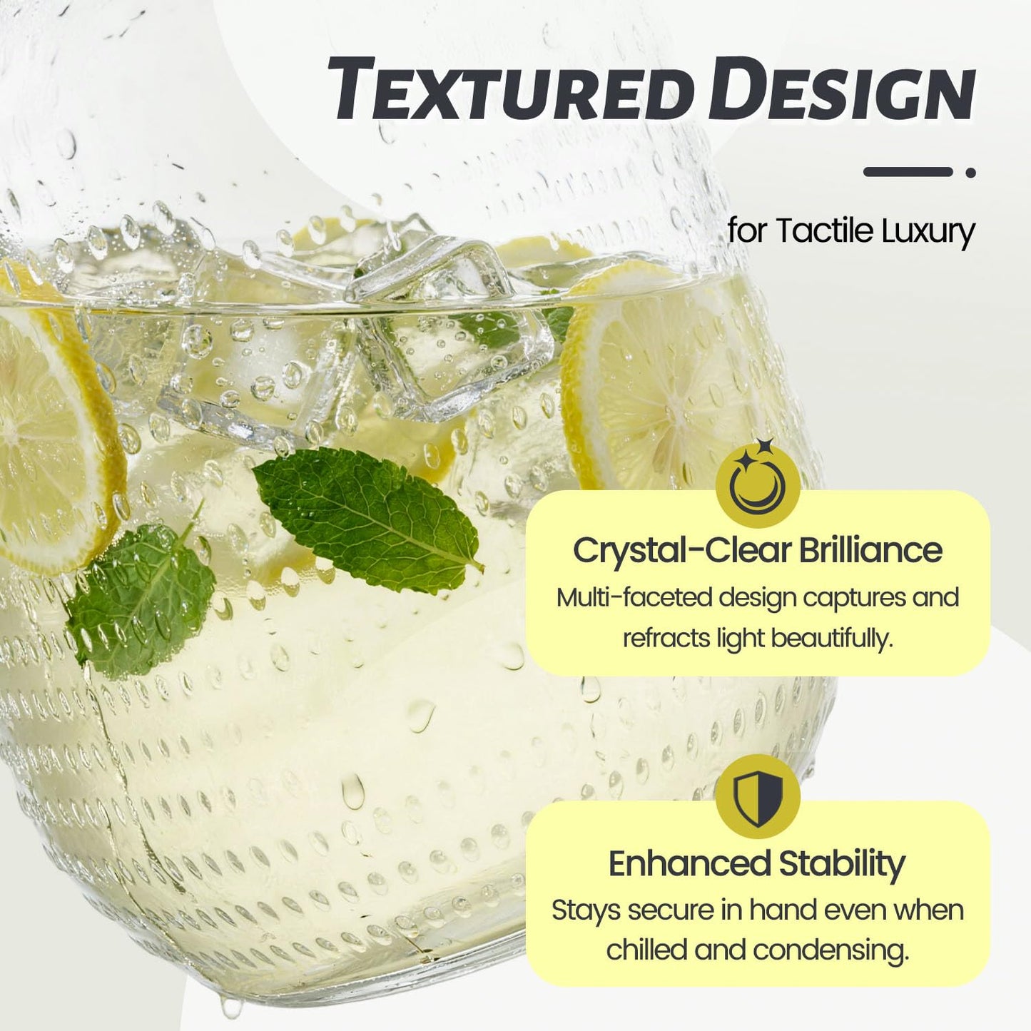 Hassky Extra Wider Glass Drink Dispensers For Parties 1 Gallon*2 Packs Set, Beverage Dispenser With Stand Glass Water Dispenser With Spigot Stainless Steel & Filter -for Lemonade, All Juice