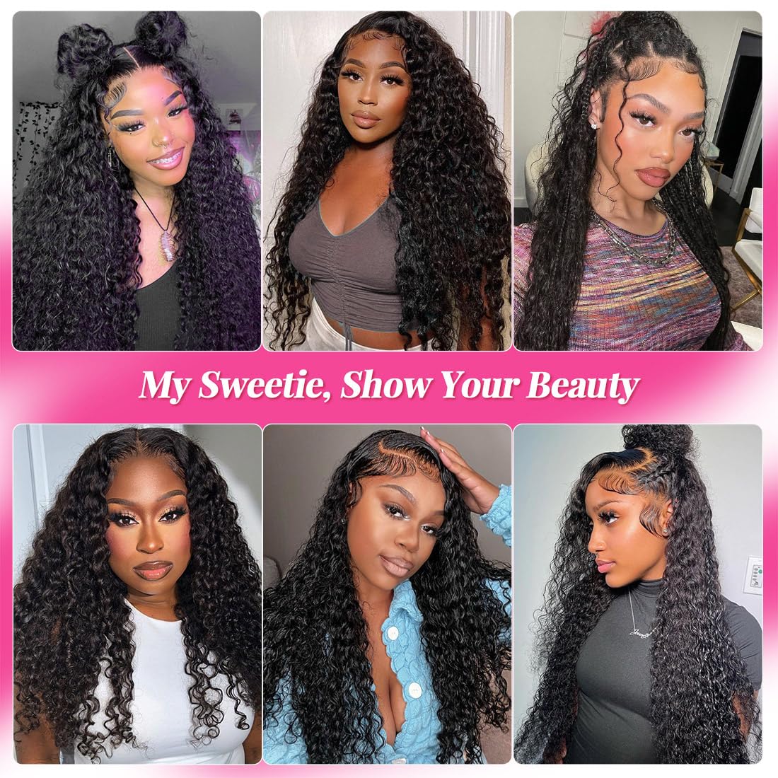 Lace Front Wigs Human Hair: 13x6 Deep Wave Lace Frontal Wigs Human Hair Glueless Wigs for Women 180% Density HD Transparent 26 Inch Deep Curly Lace Front Wig Human Hair Pre Plucked with Baby Hair