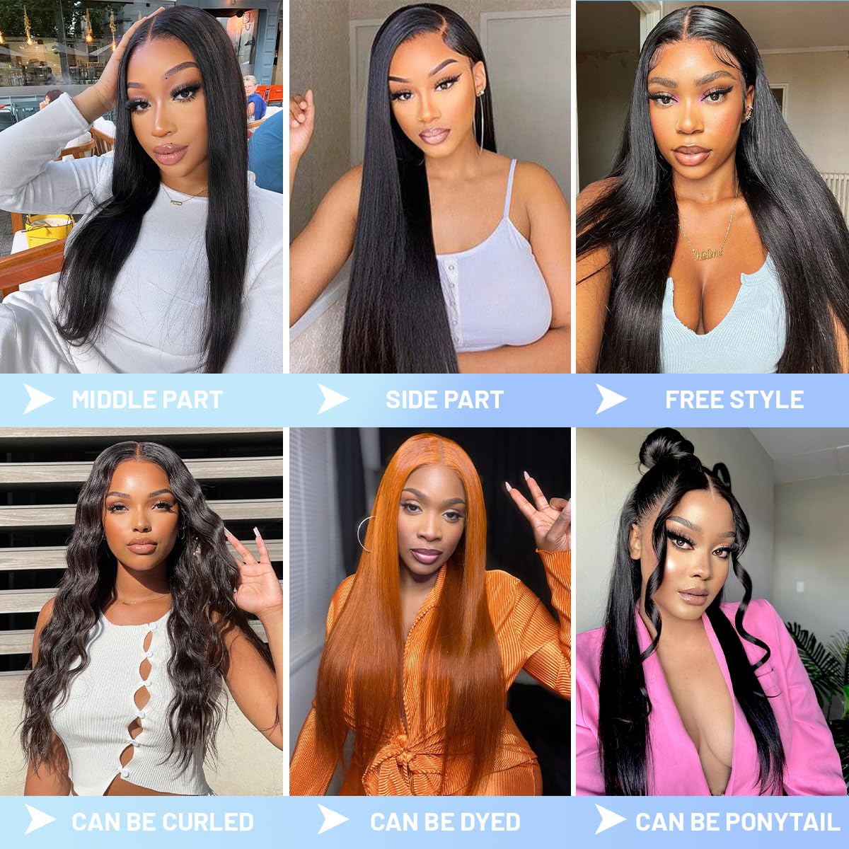 ZIYGBK 24 Inch 5x5 HD Lace Closure Wigs Human Hair Straight Wear and Go Glueless Wigs Human Hair Pre Plucked Pre Cut with Baby Hair 200% Density Straight Lace Front Wigs Human Hair For Women