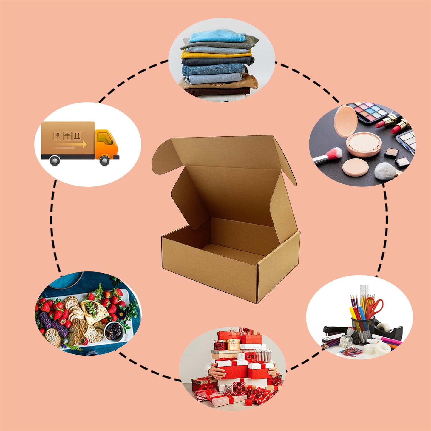 13 x 9 x 4 inch Shipping Boxes Set of 20， Brown Corrugated Cardboard Box Mailer Boxes for Packaging Small Business Shipping，Mailing Boxes Bulk for Birthday Wedding Party Book Literature Gift Giving