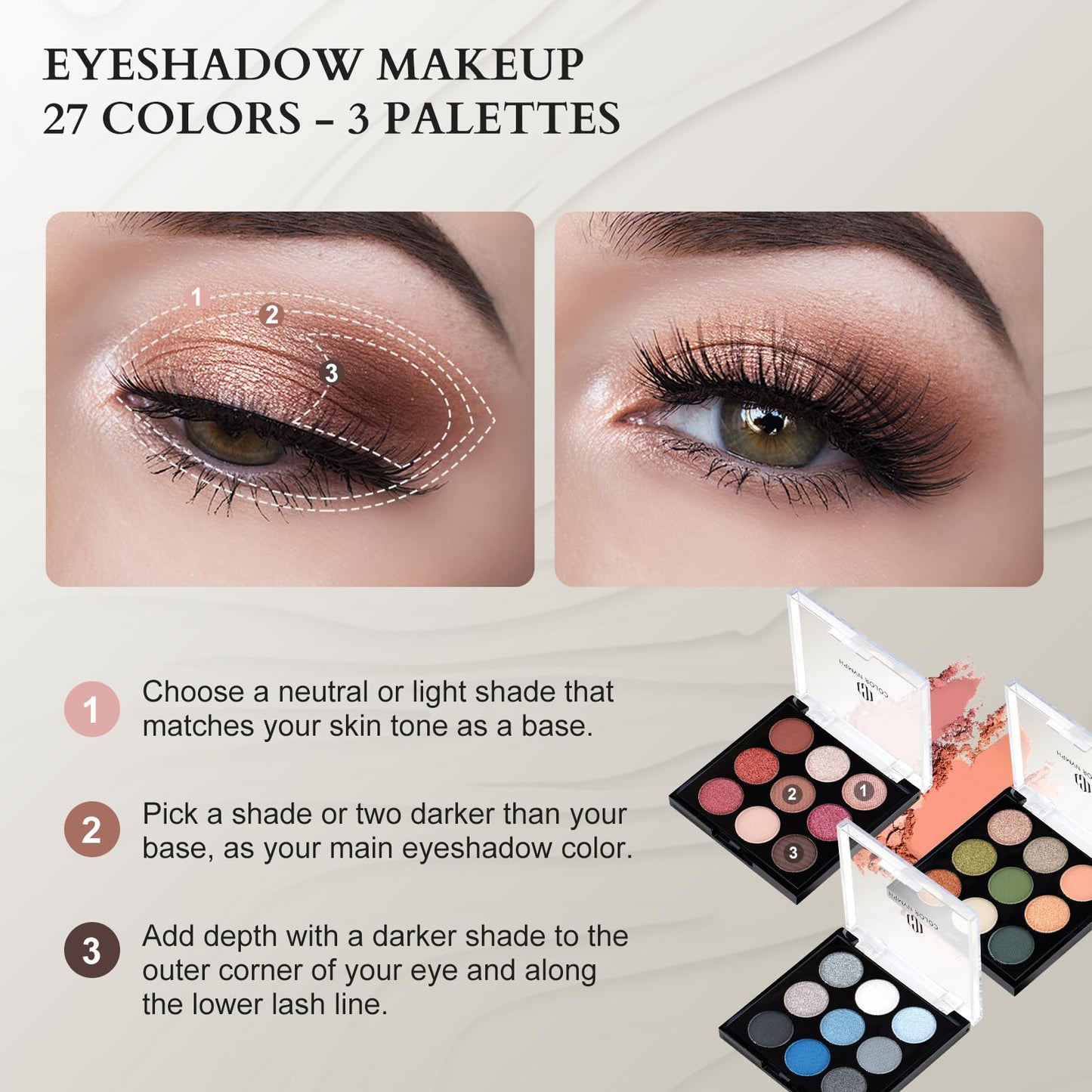 Color Nymph Professional Makeup Kits For Girls, Teenage Girls Makeup Kit with Storage Case Make Up Kit For Women Cosmetics Full Kit, Individual Packing Eyeshadow Blush Lipstick Mascara etc -Gold