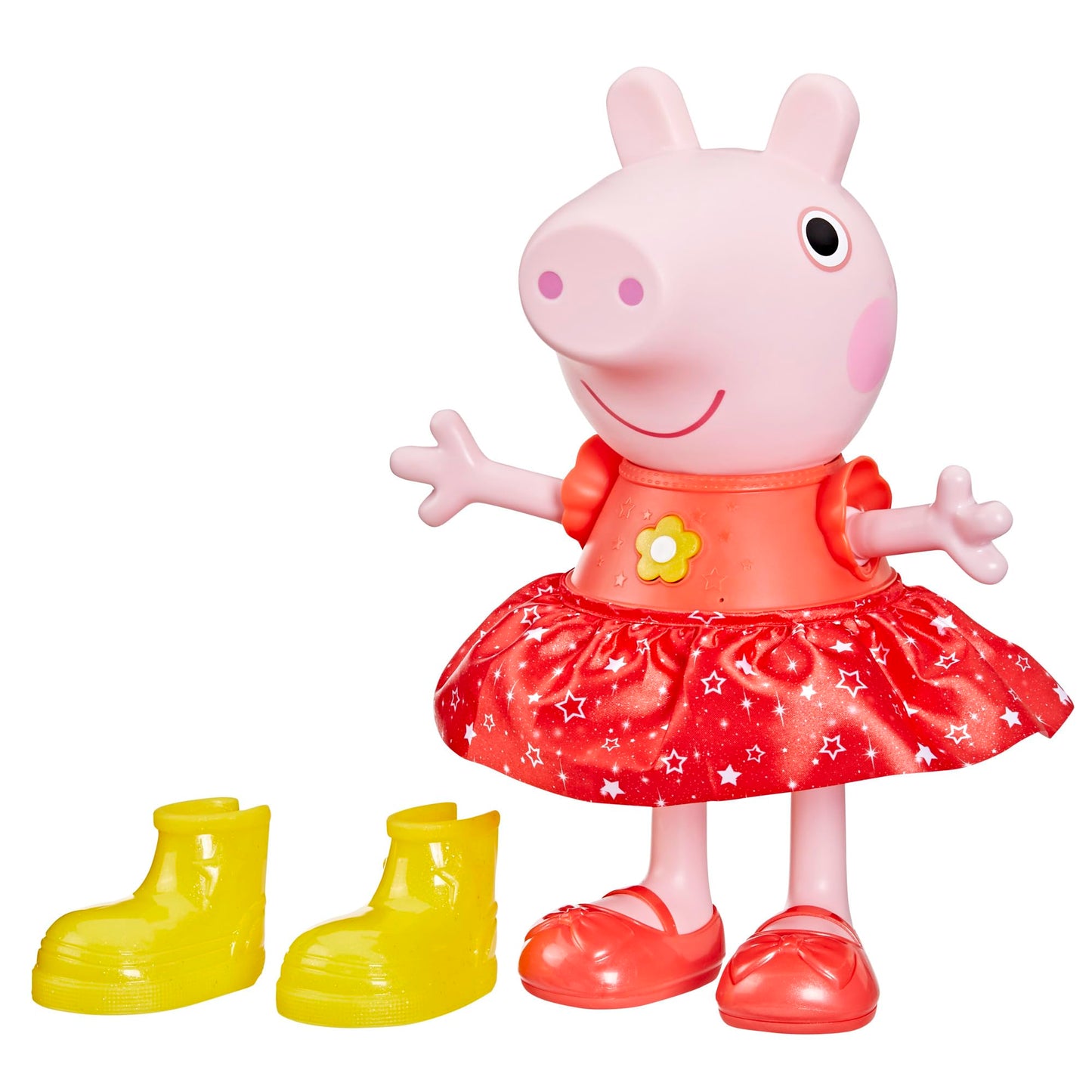 Peppa Pig Peppa’s Muddy Puddles Party Singing and Dancing Doll, Interactive Electronic Preschool Toys for 3 Year Old Girls and Boys and Up