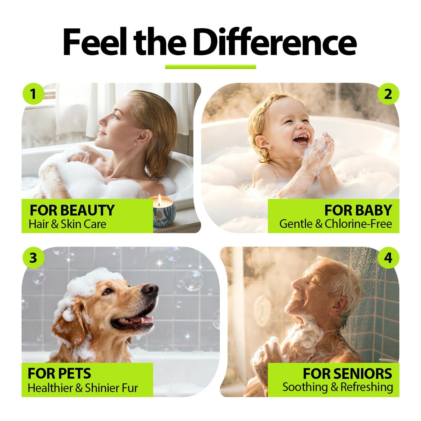 Shower Filter - Replacement Cartridges Compatible with Delta Clarifi, Reduces Dry Skin and Hair Damage (2 Pack)