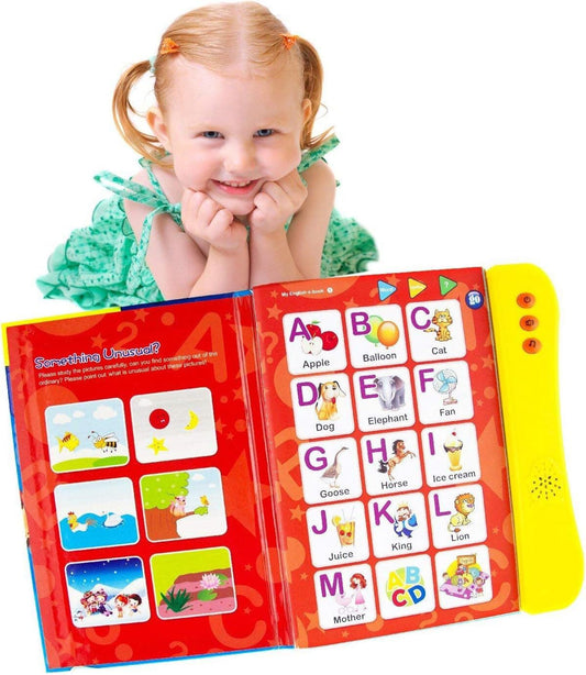 ABC Sound Book for Children. English Letters & Words Learning Book, Fun Educational Toys. Activities with Numbers, Shapes, Colors and Animals for Toddlers. Gift for Girls and Boys: 3+ Years Old