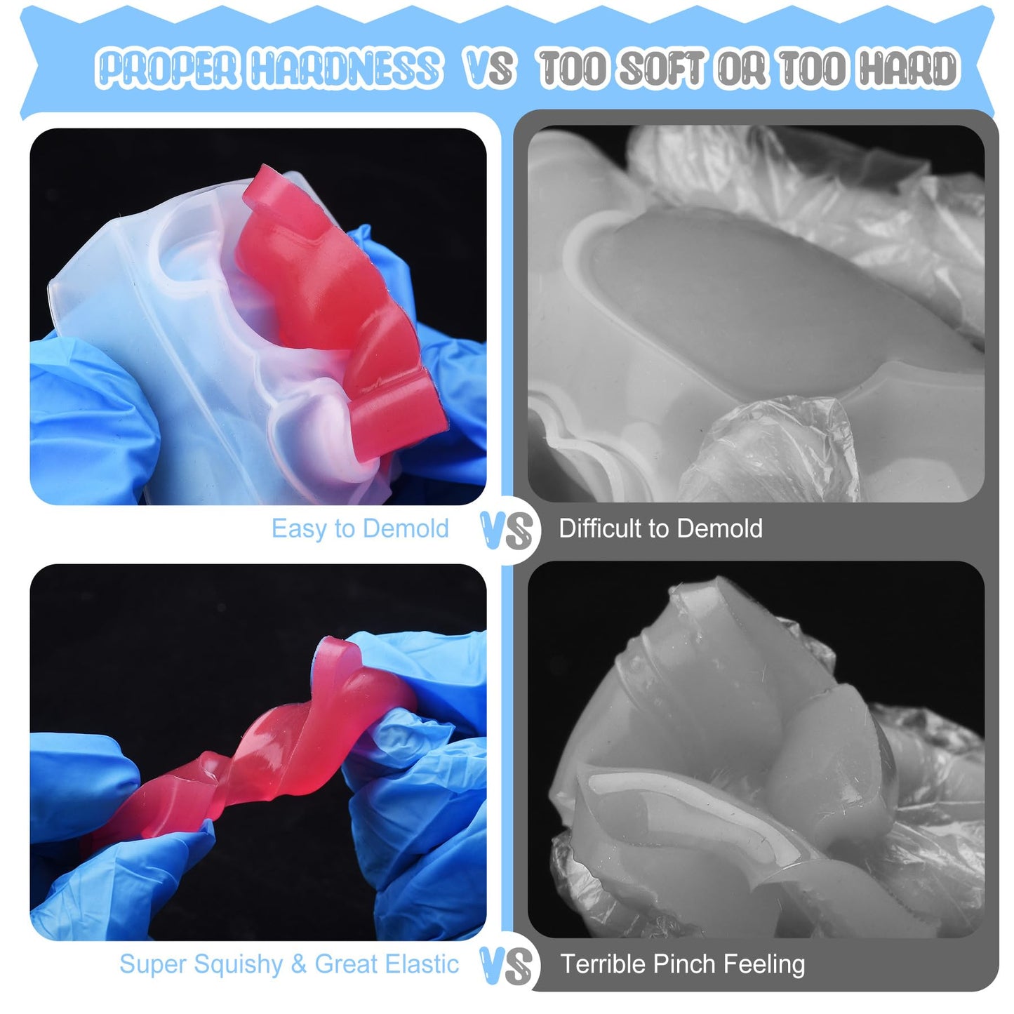 Liquid Silicone for Taba Squishy Kit - 36oz 1:1 AB Ratio Mixed Super Soft Silicone Rubber for Squishy Maker, Perfect DIY Stress Relief Gift Making Kit for Taba Squishy, Taba Bear, Flocking Cat's Paw