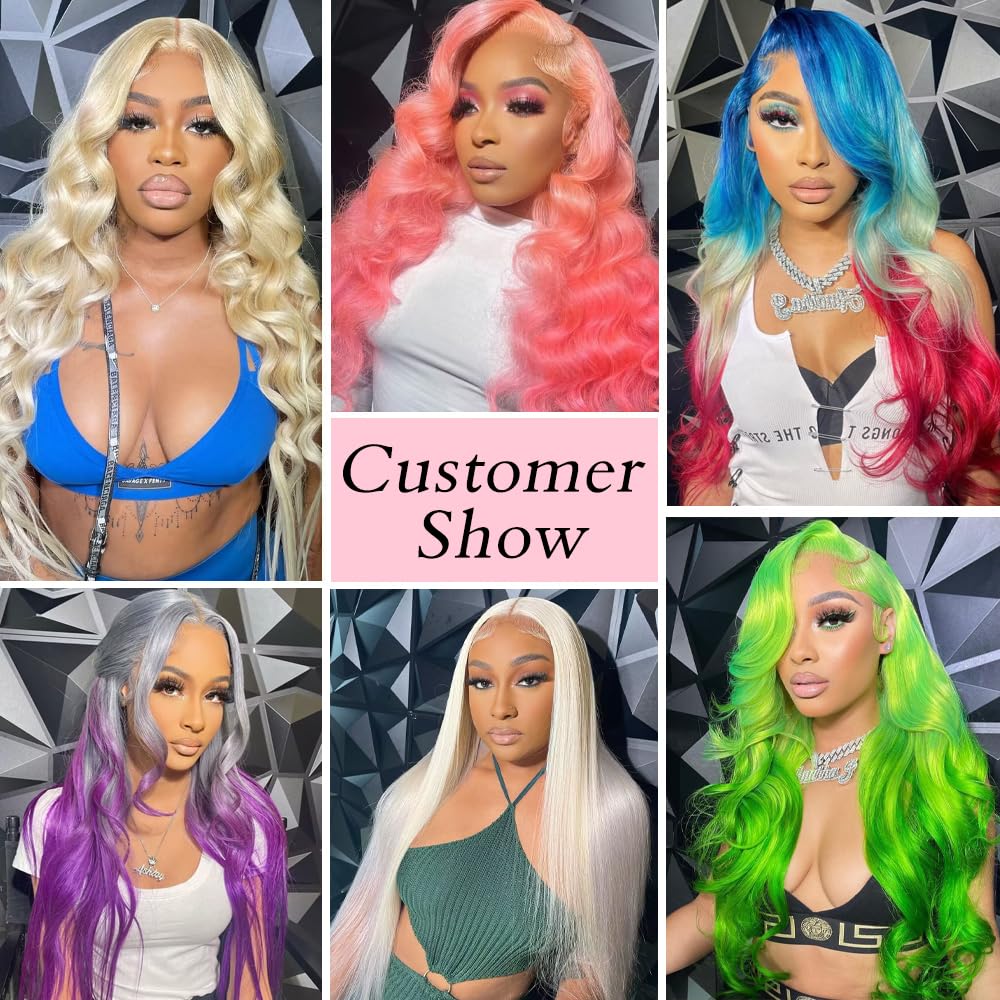 Loyom 613 28 Inch Lace Front Wig Human Hair 13x6 Transparent Lace 12A 200 Density Blonde Lace Front Wigs Human Hair Body Wave Lace Front Wigs Human Hair 613 HD Lace Frontal Wig Human Hair Wig Blonde