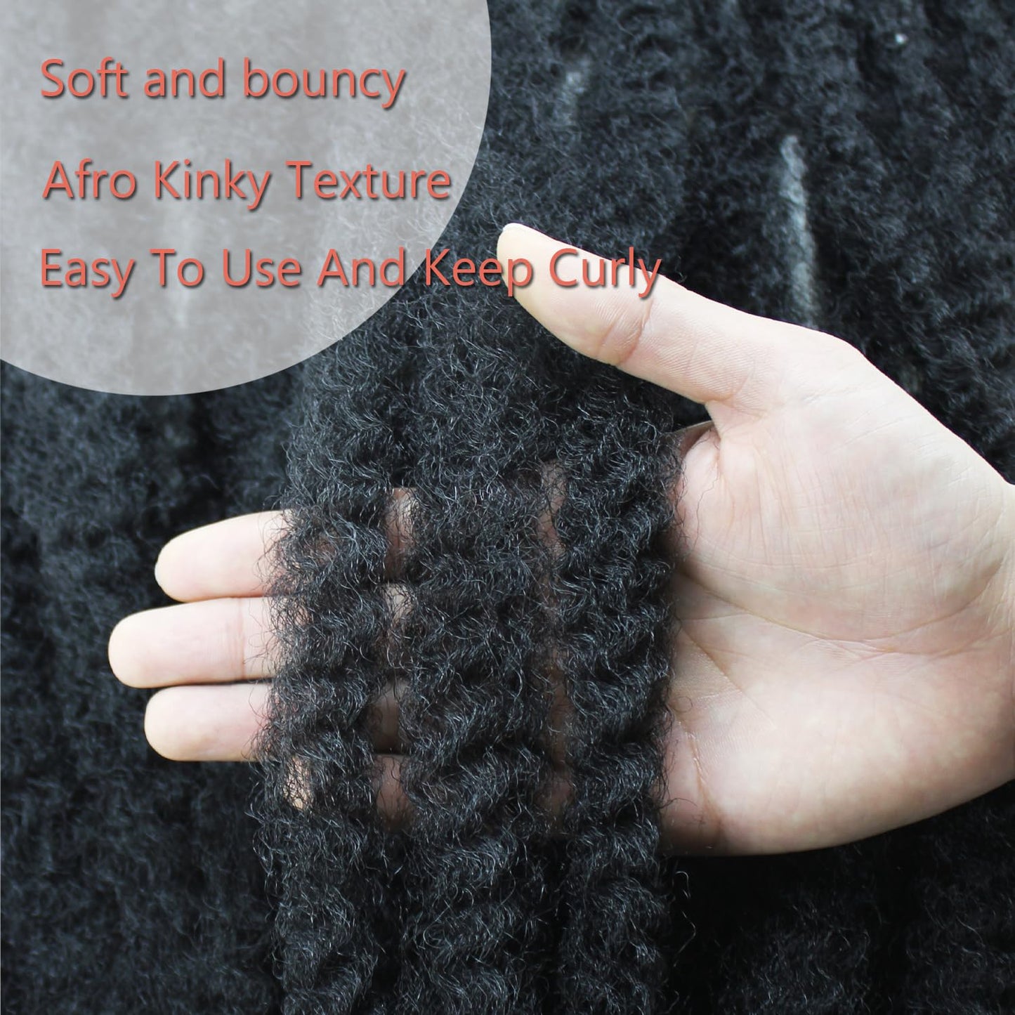 Vustbeauty Marley Twist Braiding Hair 30 Inch Marley Twist Hair Long Cuban Twist Hair 8 Packs Afro Kinky Curly Twist Crochet Hair Synthetic Marley Hair Extensions (30 Inch 8packs, 1B)