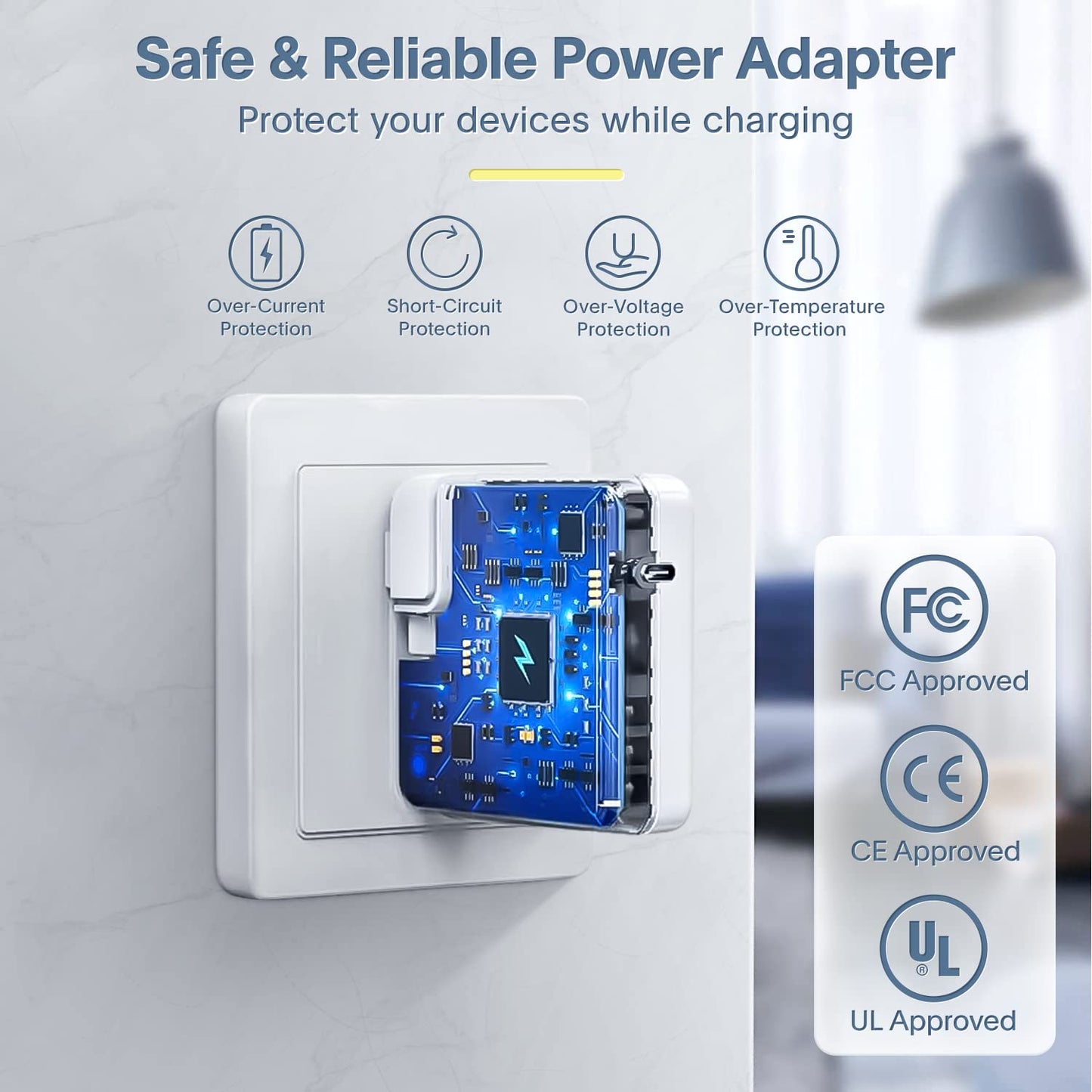 Mac Book Pro Charger - 118W Power Adapter Compatible with USB C Port MacBook Pro & MacBook Air 13, 14, 15, 16 inch, New ipad Pro and All USB C Device, 6.6ft USB-C to C Charge Cable
