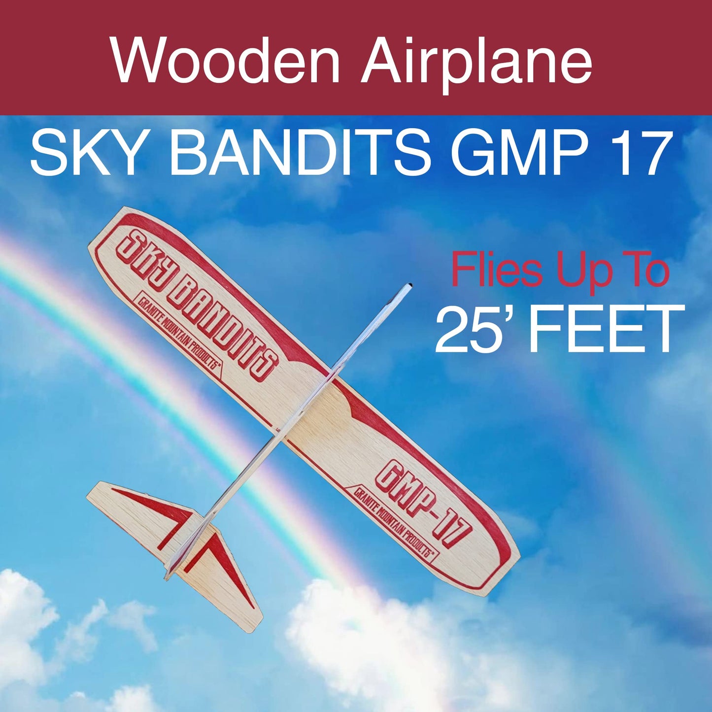 GRANITE MOUNTAIN PRODUCTS Balsa Wood Plane Kits | Gliders & Propeller Set, 4 Wood, 2 Propeller with Elastic, Gliders, Miniature Toy Kit
