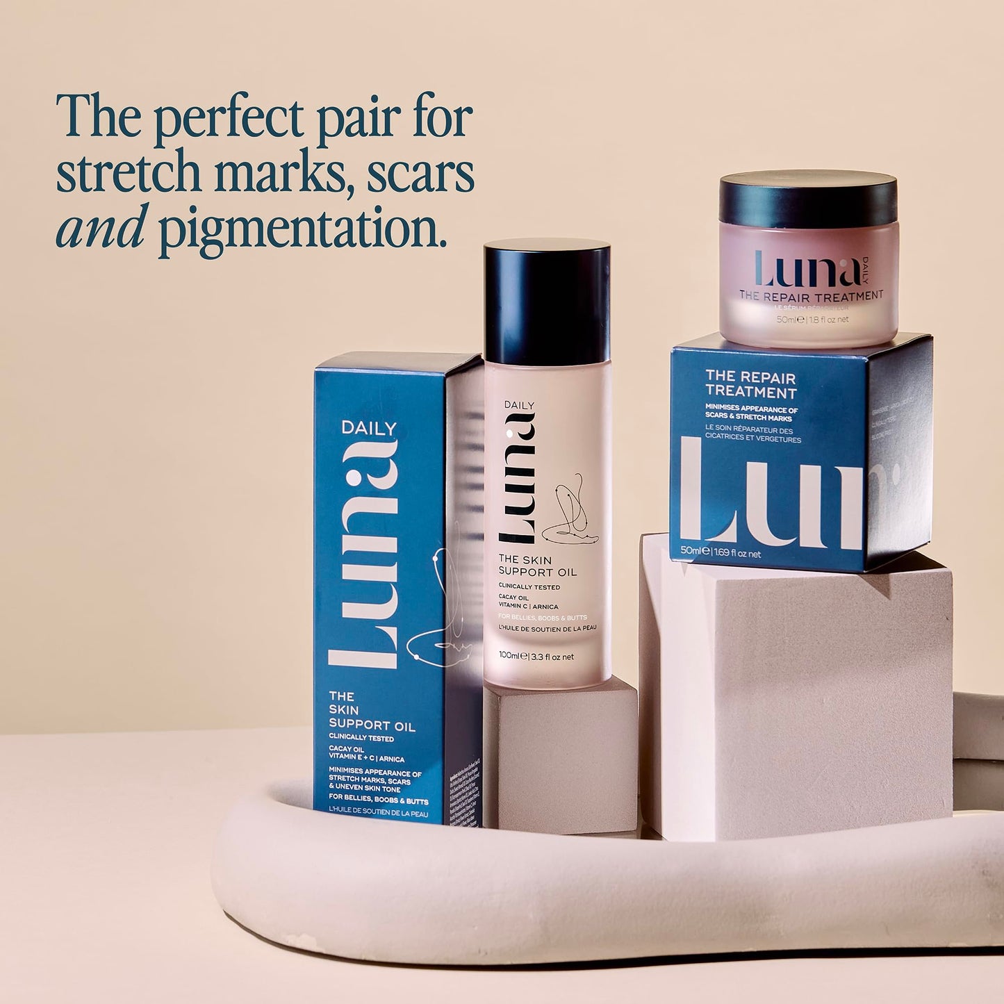 Luna Daily The Repair Treatment | Intensive Hydration & Soothing Cream for Dry & Sensitive Skin | Natural Ingredients, Vegan, Fragrance-Free, 1.8 fl oz