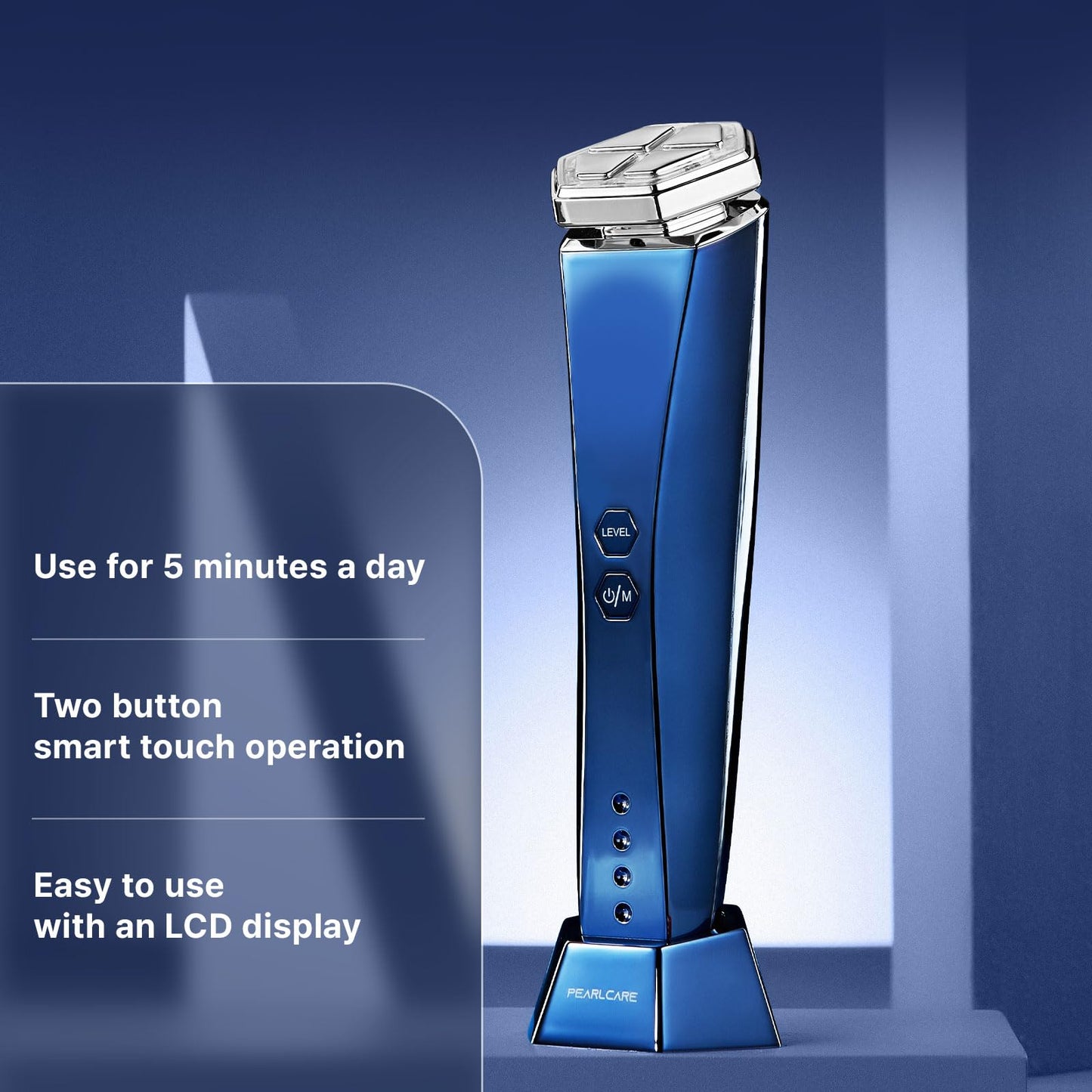 PEARLCARE Multifunctional Hot and Cold Facial Massager Beauty Device - All in One Anti Aging Home Skin Care Tool - Korea Brand