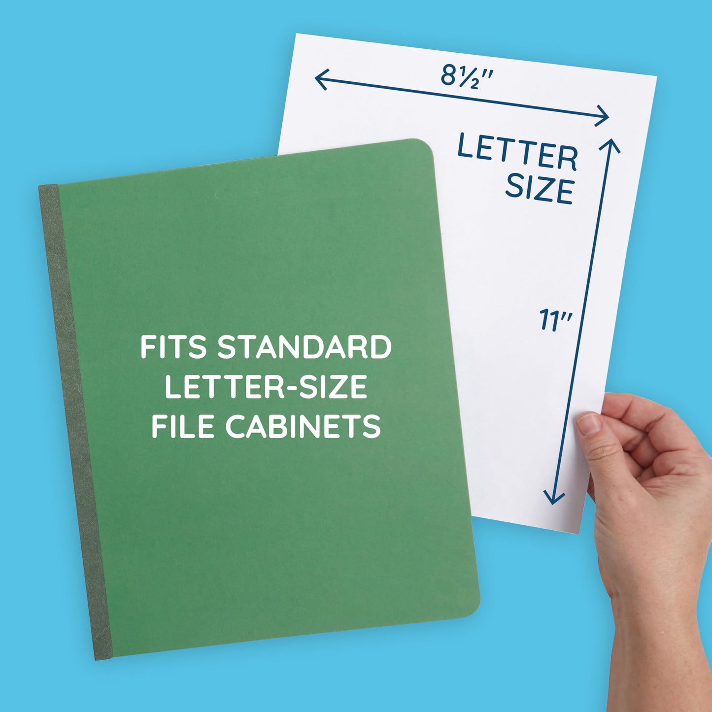Blue Summit Supplies Green Classification Folders, 3 Dividers, Letter Size with 2 Inch Expansions, Use for Organizing Medical Records & Client Files, 10 Pack