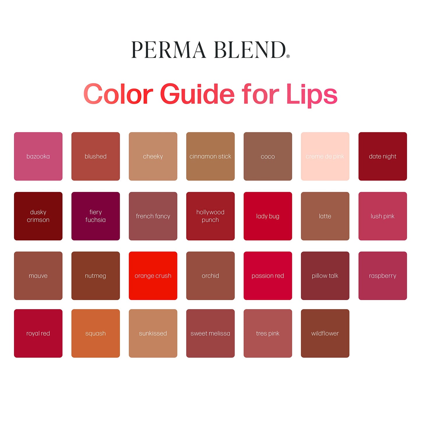 Perma Blend Berry Lip Set - Tattoo Ink Set for Permanent Makeup - Vegan Microblading Pigment & Tattoo Supplies for Lip Makeup - Includes Deep Red Date Night & Pink Pillow Talk Lip Blush (0.5 oz Each)