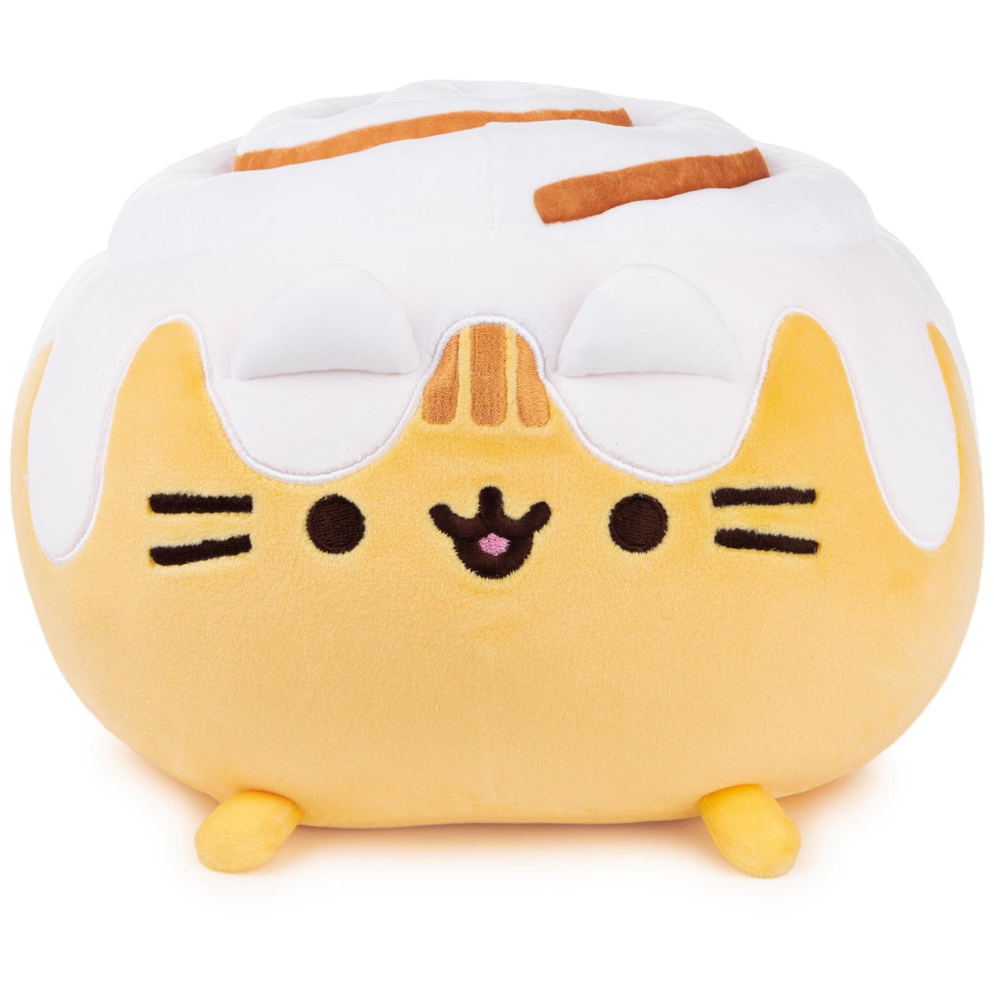 GUND Pusheen Catfé Cinnamon Roll Pusheen Plush Squisheen Cat Stuffed Animal, 12”