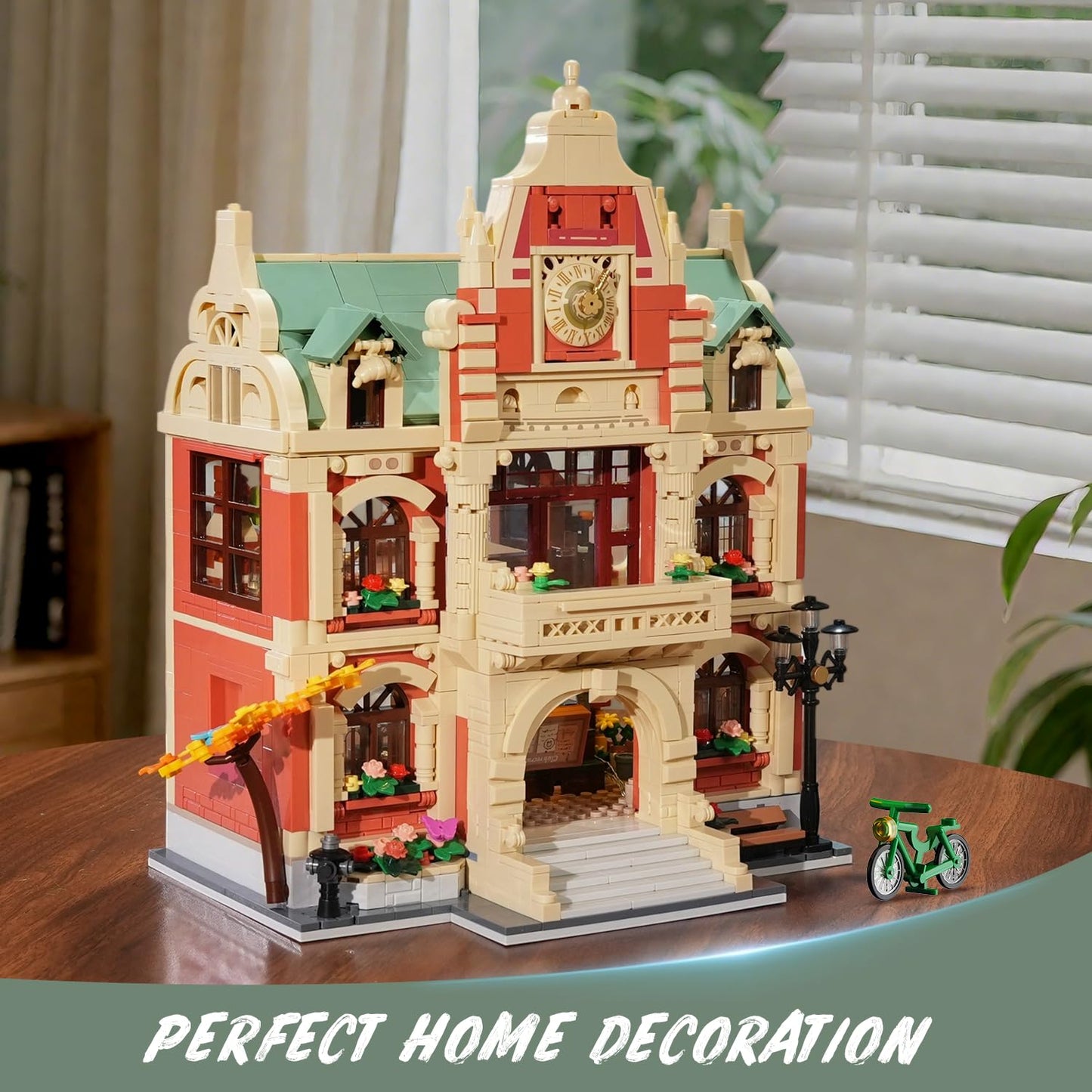 INSOON University Club House Building Set with Light,1629PCS City Campus Architecture Model with Painting Drama Baking Music Club, Home Decor Construction Building Block Gift for Adults Boys Girls 12+