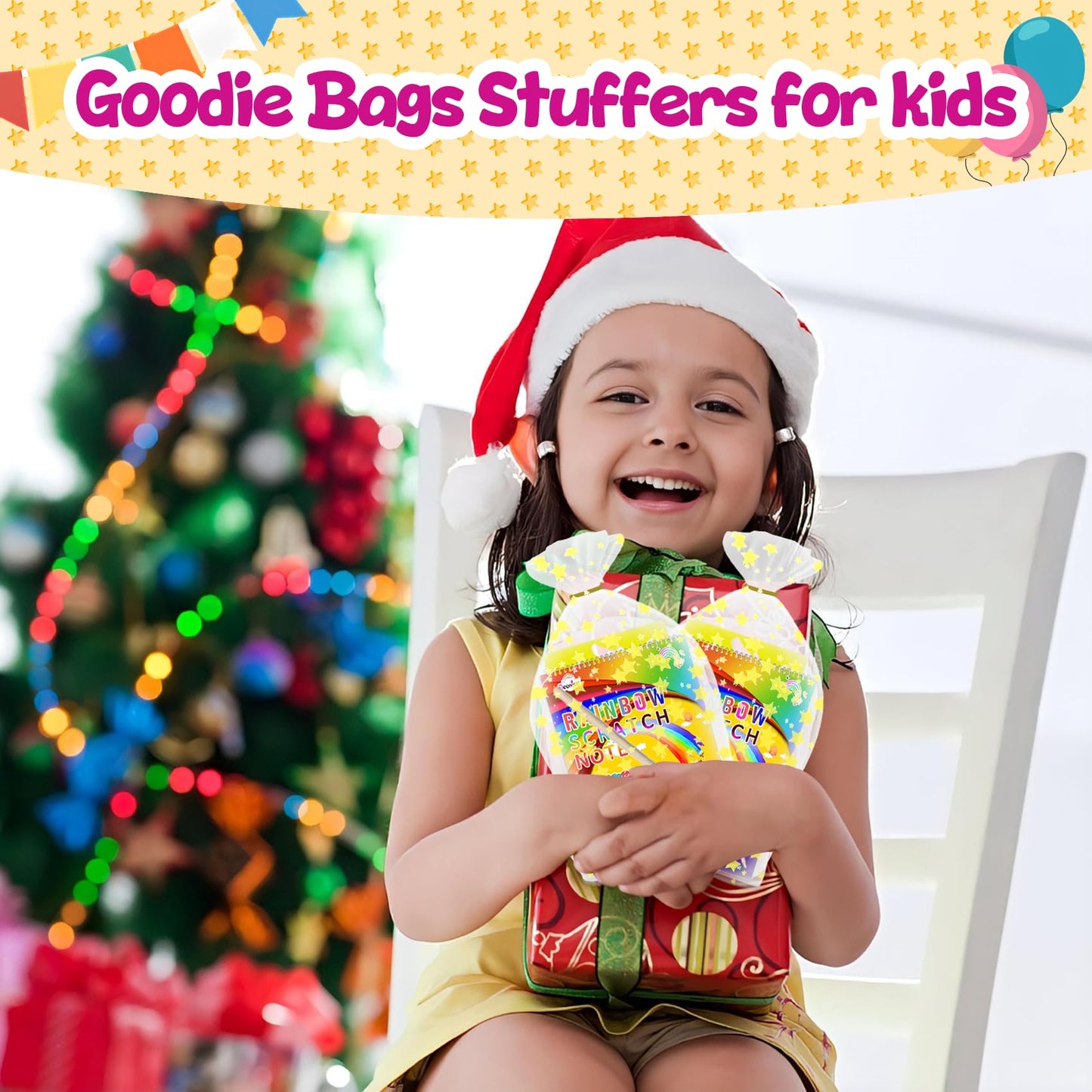 DECOJOY Party Favors for Kids 4-8, Scratch Art Birthday Return Gifts, Bulk Rainbow Scratch Paper Notebook 24 Sets Supplies, Cool Craft Kit Goodie Bags stuffers for Girls Boys School Classroom