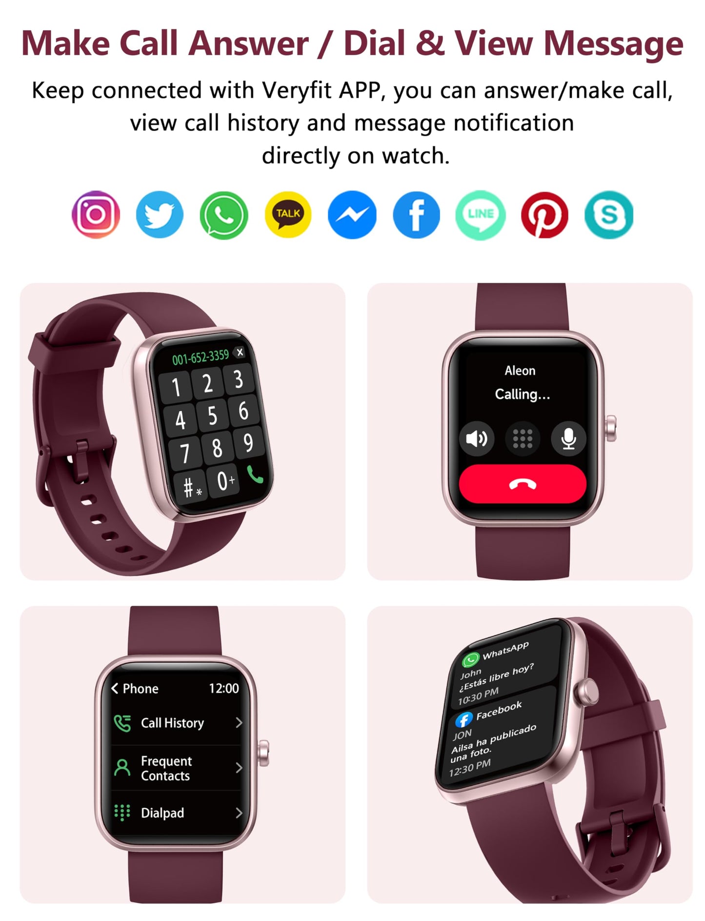 Smart Watch, 1.83'' Smartwatch Women Men Answer Make Calls, Alexa Fitness Watch, IP68 Waterproof Fitness Tracker Watch, Heart Rate Monitor, 100+ Sports Pedometer Watch, Timer for android & iOS Phone