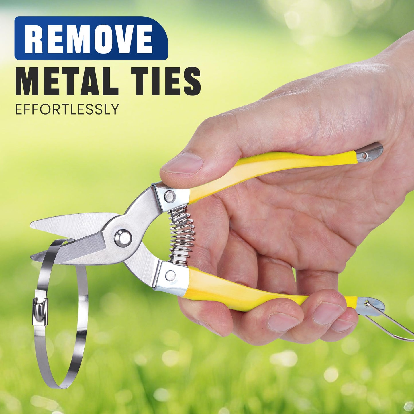 Stainless Steel Cable Tie Gun Kit with 150PCS Ties - Special Tool for Fastening and Cutting Metal Cable Ties- Ideal for Chain Link Fence, Dog Fence, Chicken Wire, Outdoor Fencing