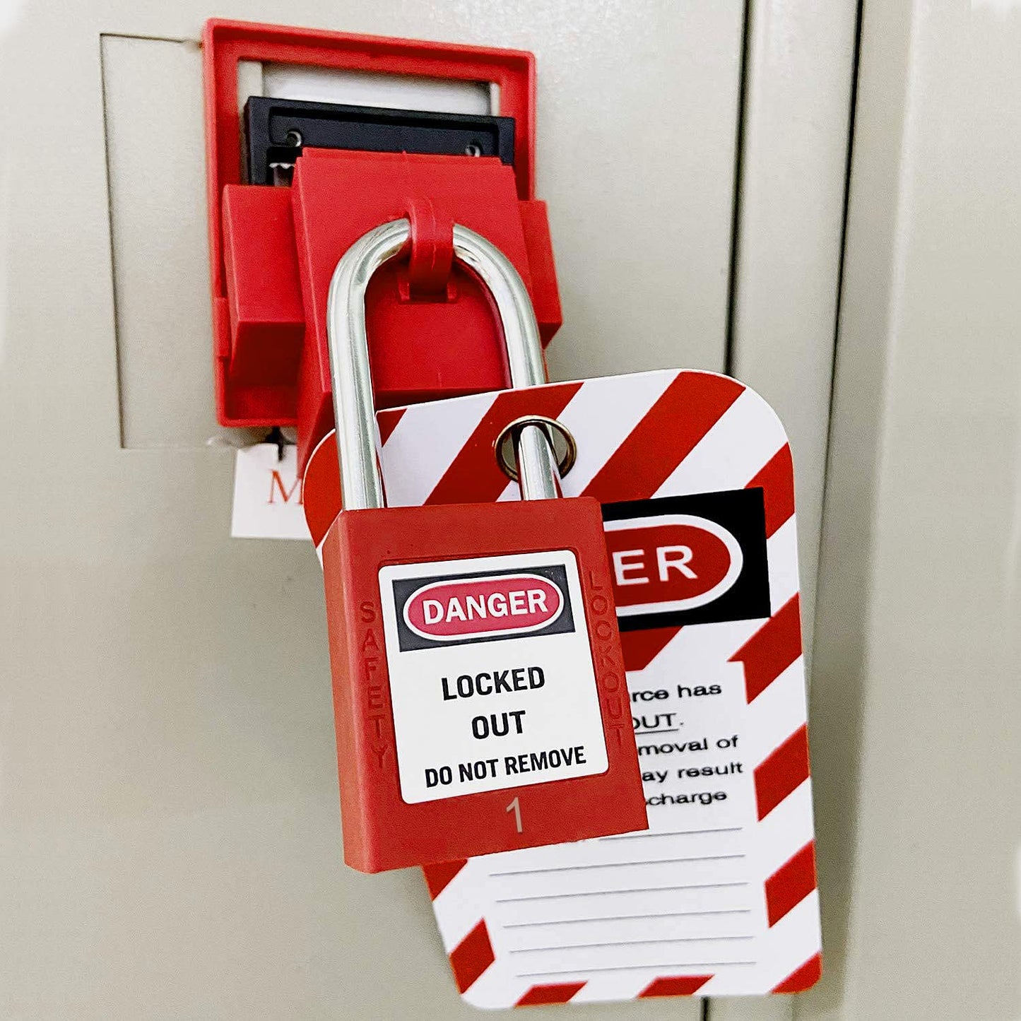 Lockout Tagout Locks, Safety Padlocks, Loto Keyed Differently Lock Out Tag Out Device Plastic with Lockout TagOut Tags
