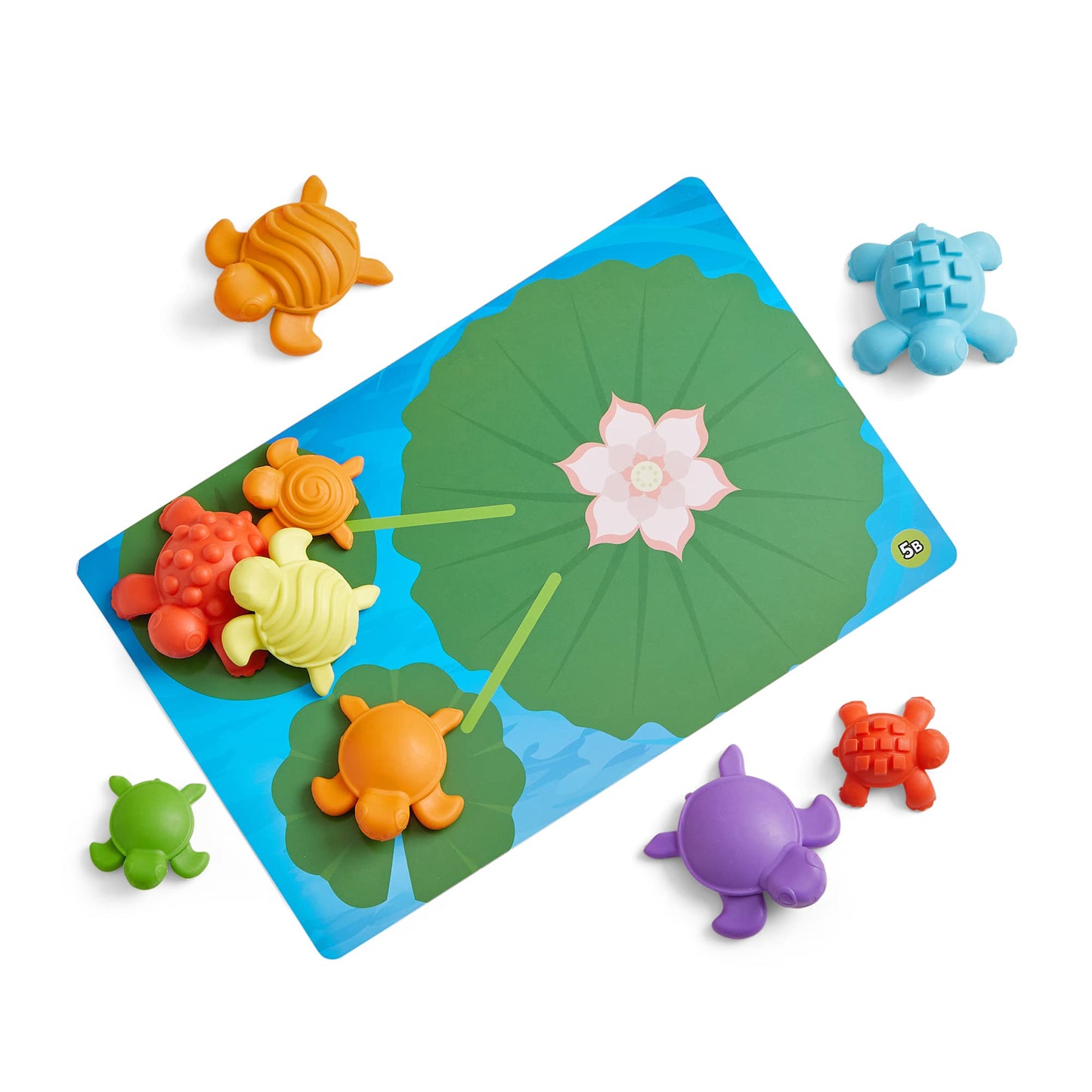 Learning Resources Maths Activity Set Tactile Turtles Numbers Learning for Toddlers, Math Counter for Children, Colour Sorting Toy, Sensory Game with Turtles, Montessori