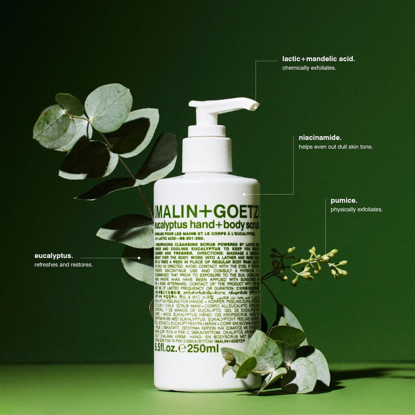 eucalyptus hand + body scrub