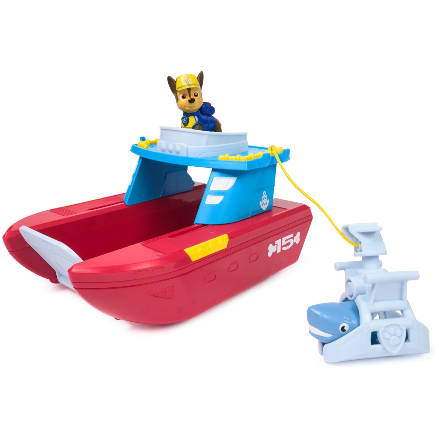 PAW Patrol Sea Patroller Vehicle with Chase and Shark Figure, 2 Patrol Modes, Kids Toys for Boys and Girls Ages 3 and Up