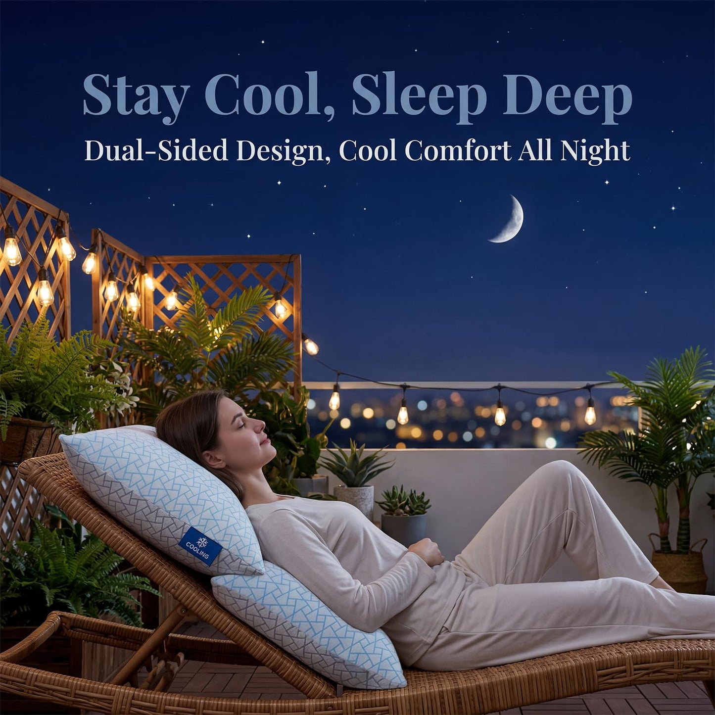 Alkyonos Cooling Pillow for Sleeping：Adjustable Shredded Memory Foam Bed Pillow,King Size Set of 2 with Ice Cover, Breathable & Supportive for Side, Back and Stomach Sleepers