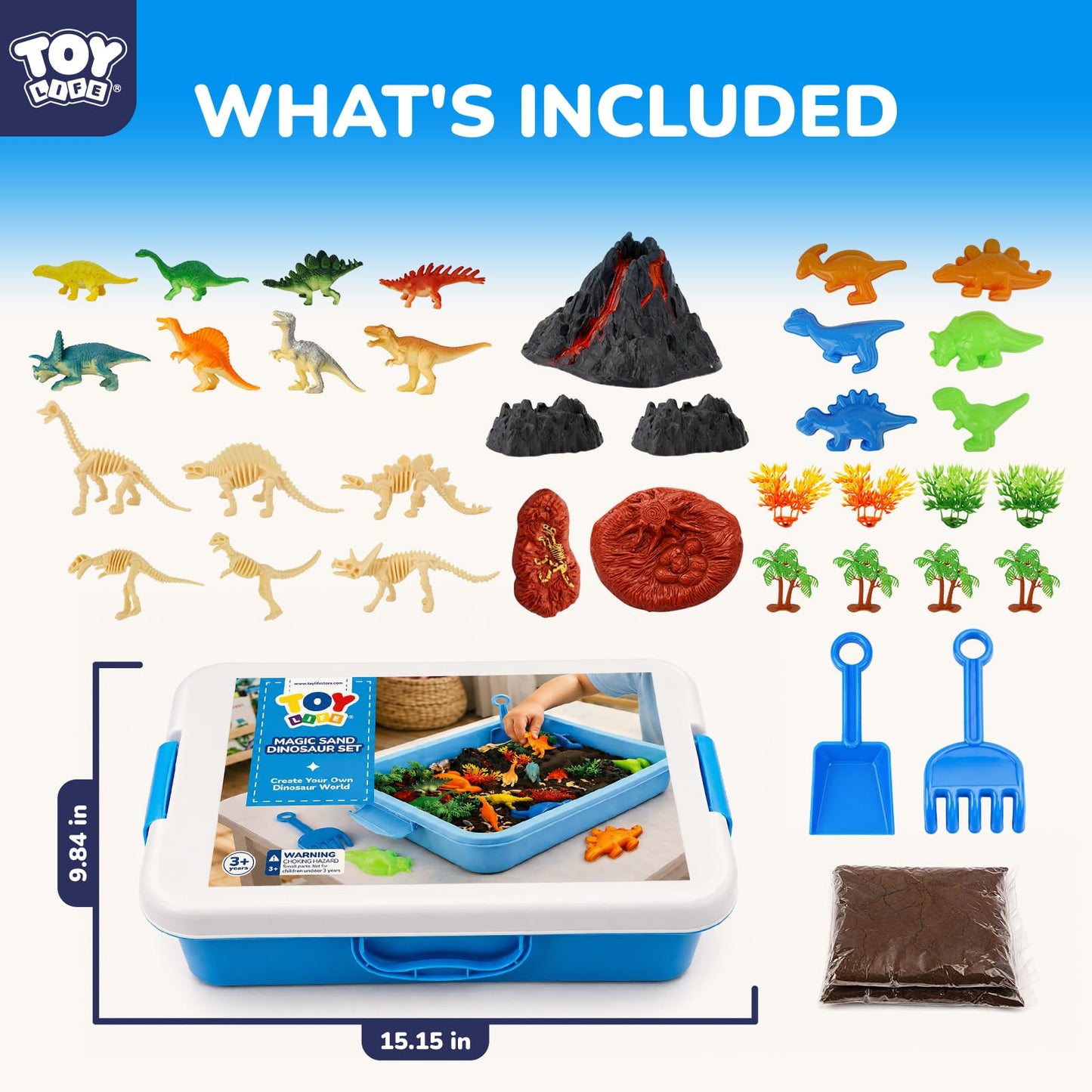 TOY Life Magic Sand Dinosaur Set