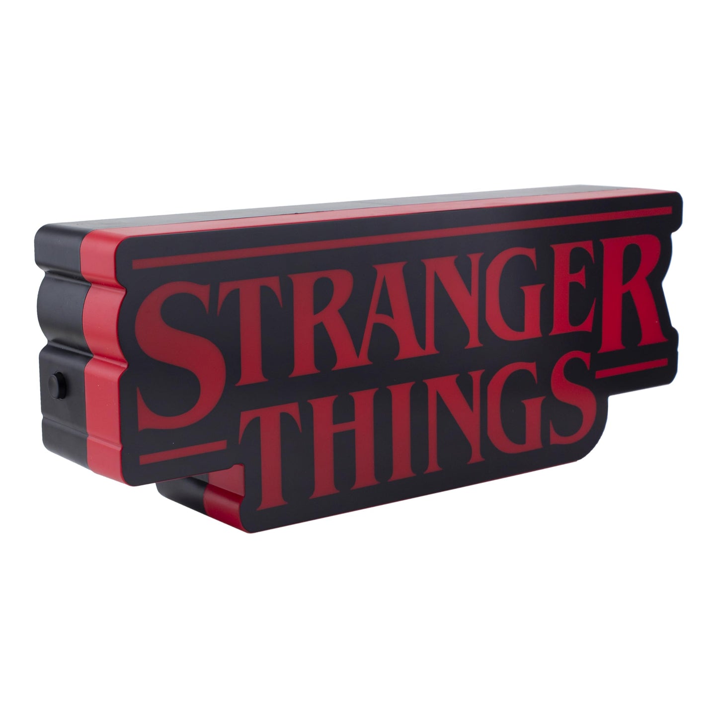 Paladone Stranger Things Shaped Logo Light, 30cm (11.8") Wide Wall or Desk Lamp with USB or Battery Power, Phase & Pulse Modes, Officially Licensed Netflix Merchandise