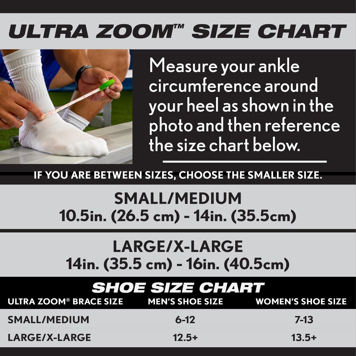 Ultra Zoom - Ankle Braces for Men and Women - Ankle Support for Injury Prevention and Recovery - Ankle Stabilizer with Custom Form Fit and 100% Mobility - Ankle Protector for Athletes of All Sports