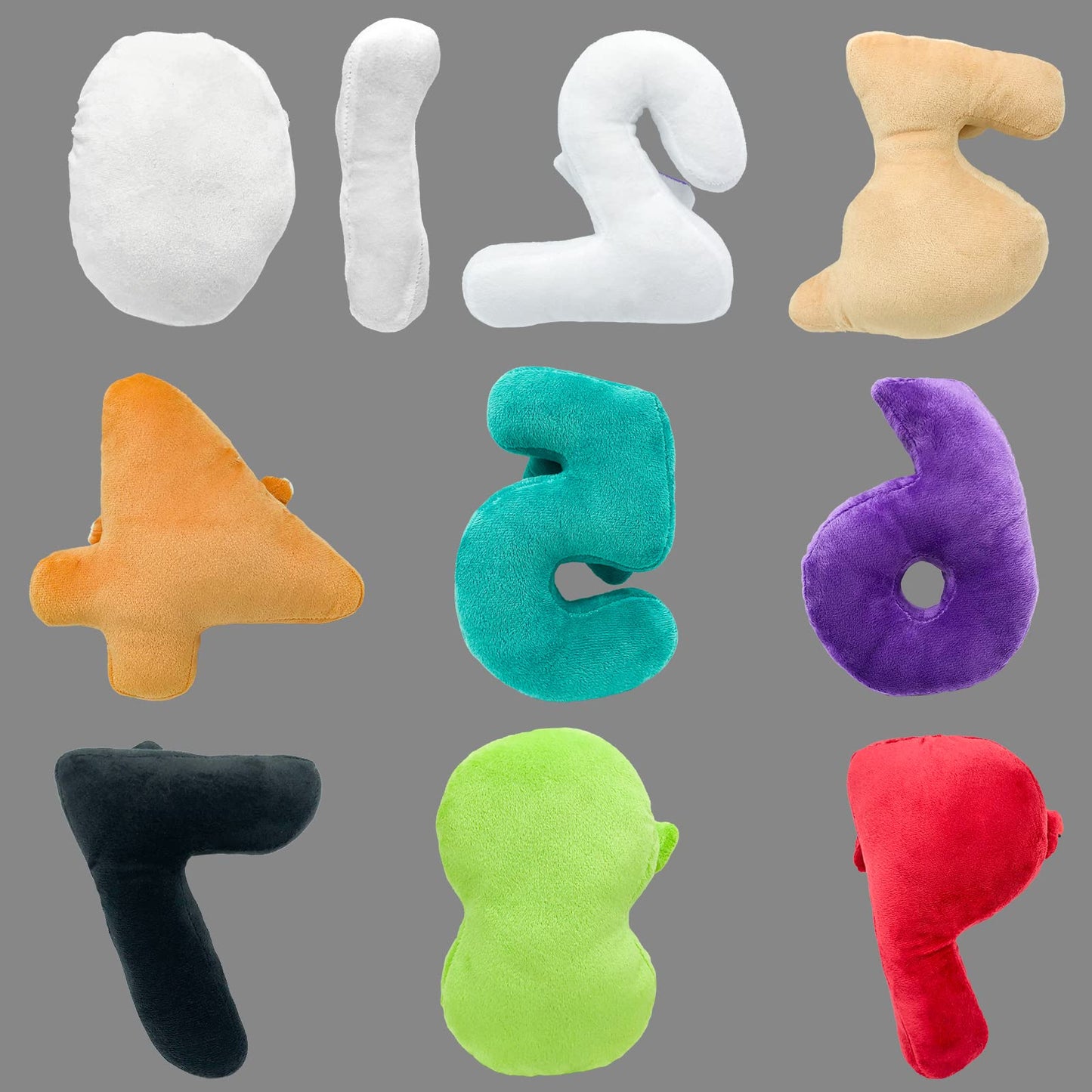 yohica 10PCS Nume Lore Plush Throw Pillow Plush Toy,Nume Plush 0-9 Stuffed Figure Doll for Kids and Adults,Birthday Choice for Fans Gifts