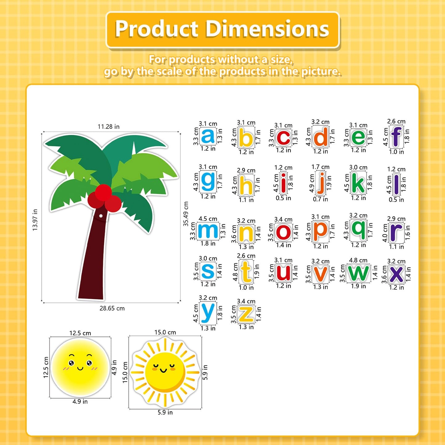 Ai fsem 30 Pcs Chicka Chicka Boom Boom‌ Flannel Board for The Classroom Alphabet Game Board with Letters Speech Therapy Materials Classroom Must Haves